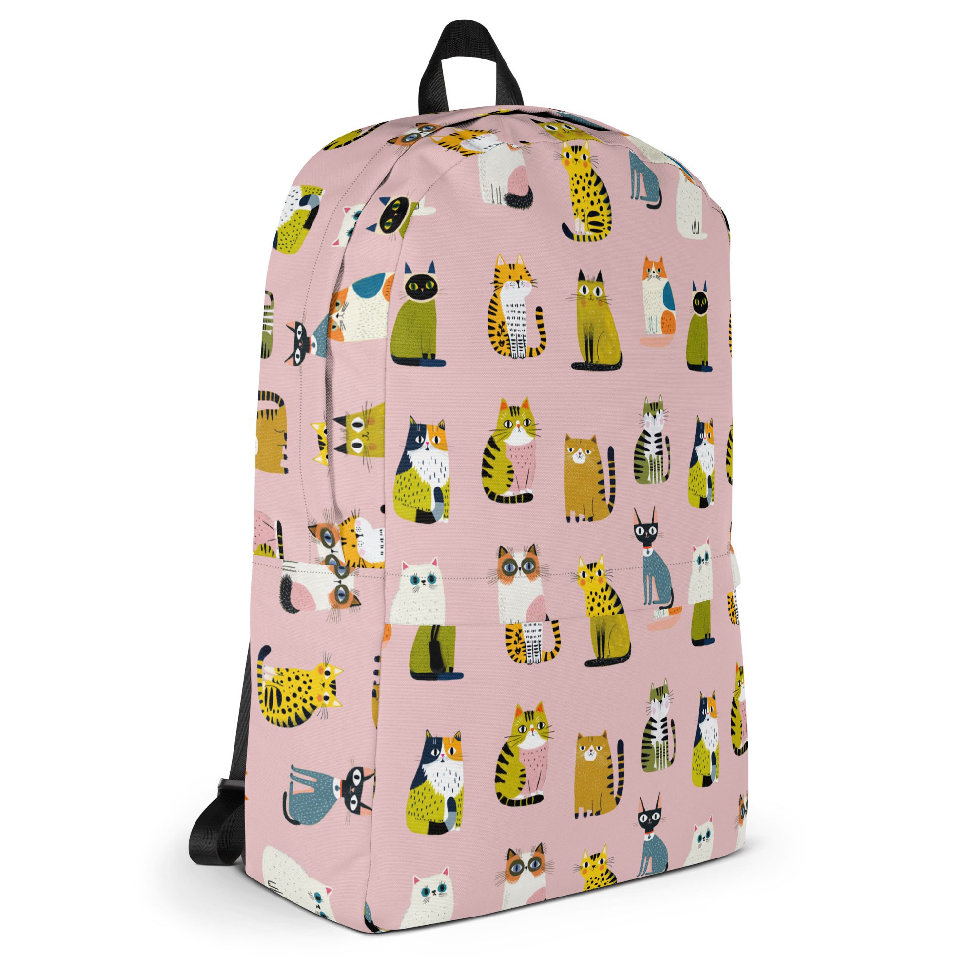 Cute Cats Pattern Backpack - Image 4