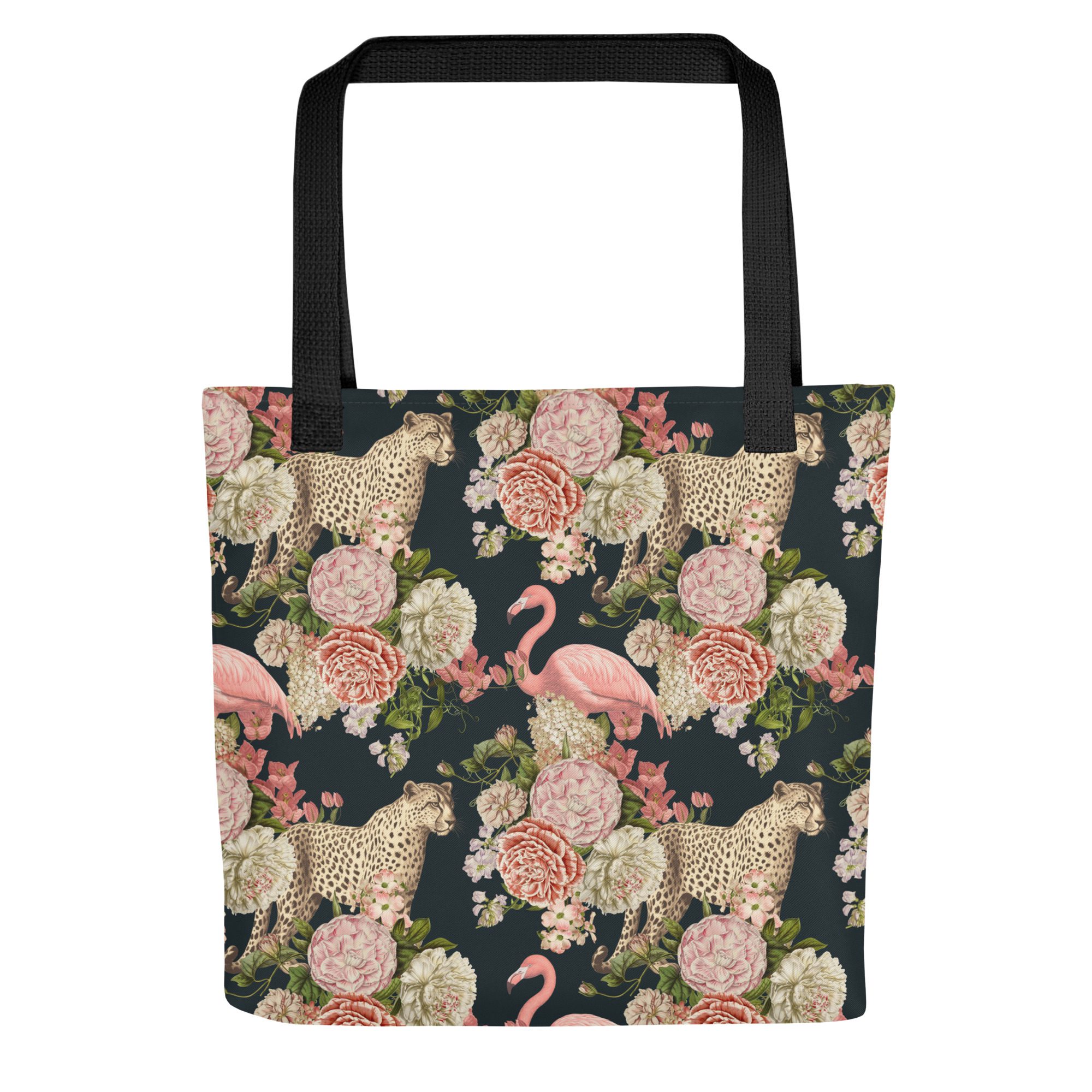 Flamingo Leopard Tote Bag