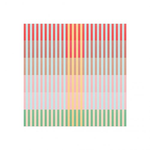 Apple Geo Lines Art Print