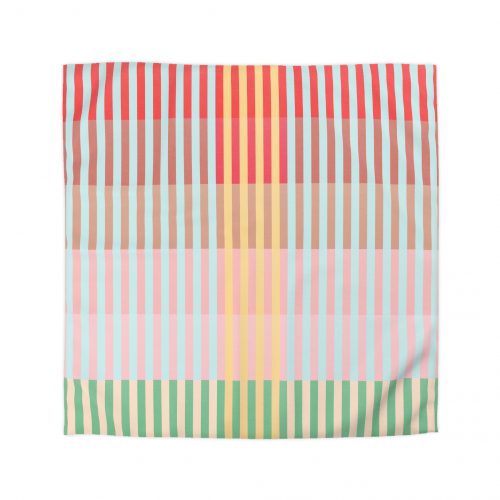 Apple Geo Lines Microfiber Duvet Cover