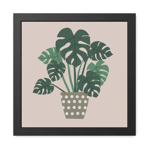 Cheese Plant Framed Art Print