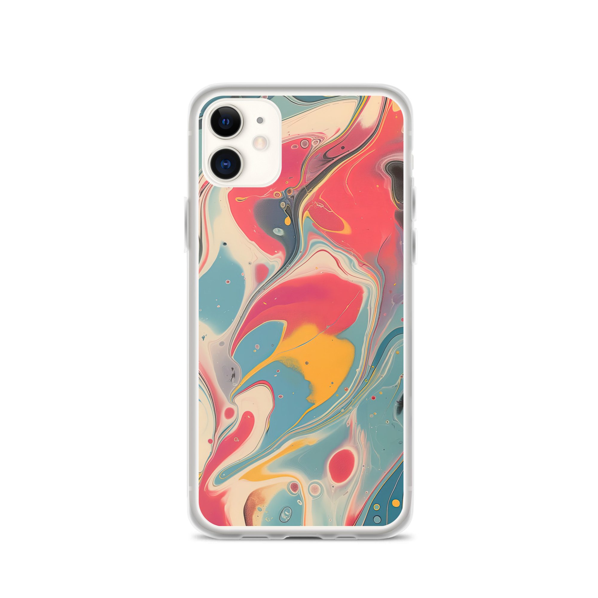 Red Marble Clear Case for iPhone® - Image 6