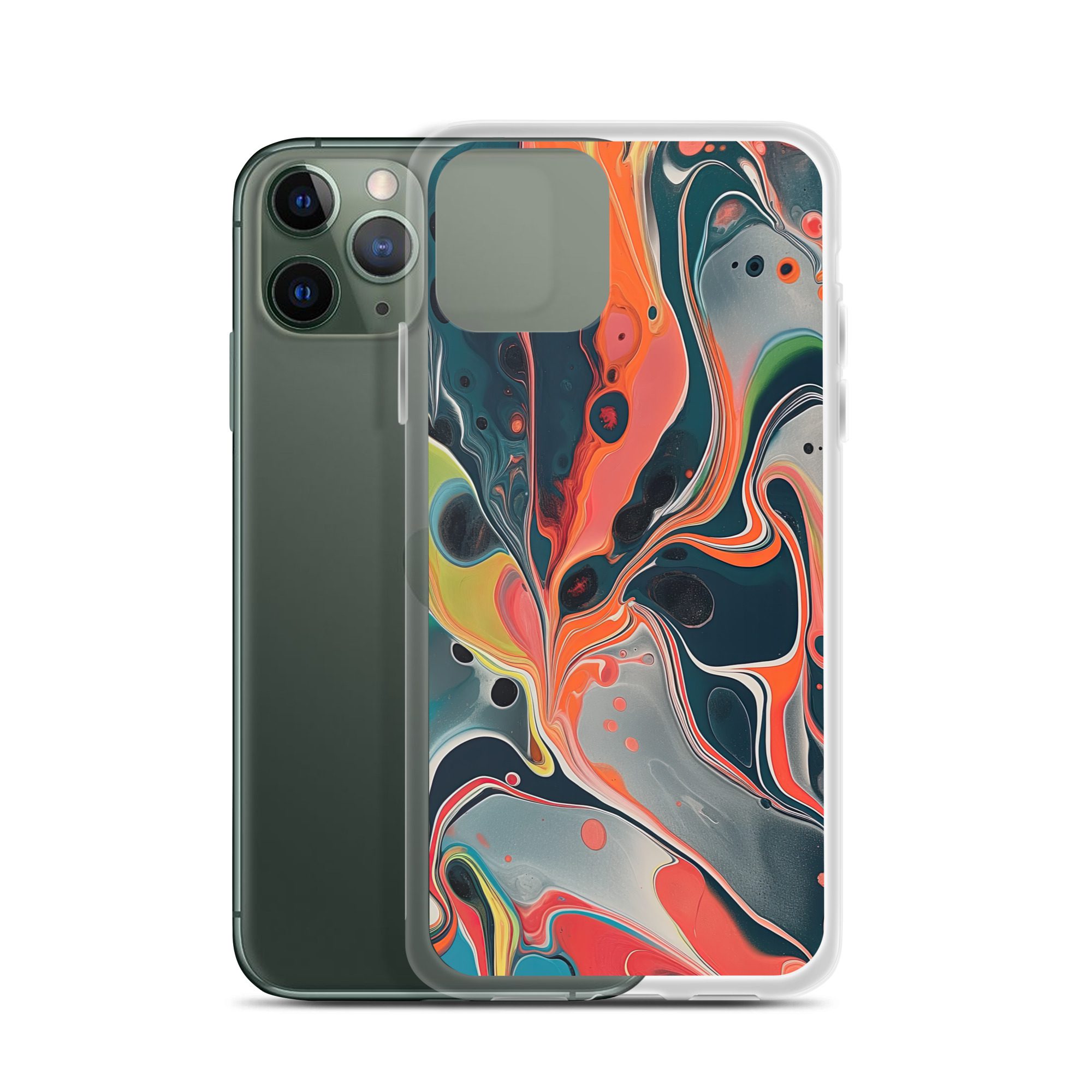 Grey Marble Clear Case for iPhone® - Image 5