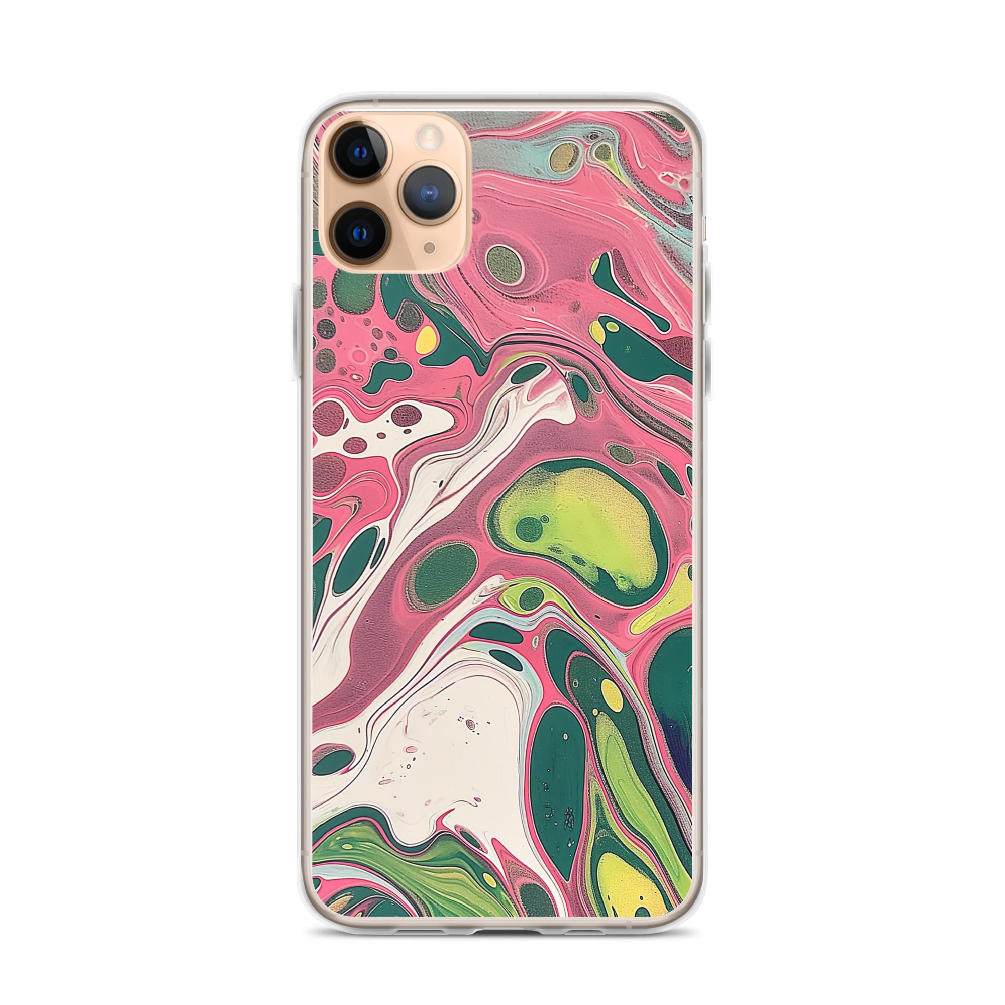 Green Marble Clear Case for iPhone® - Image 2