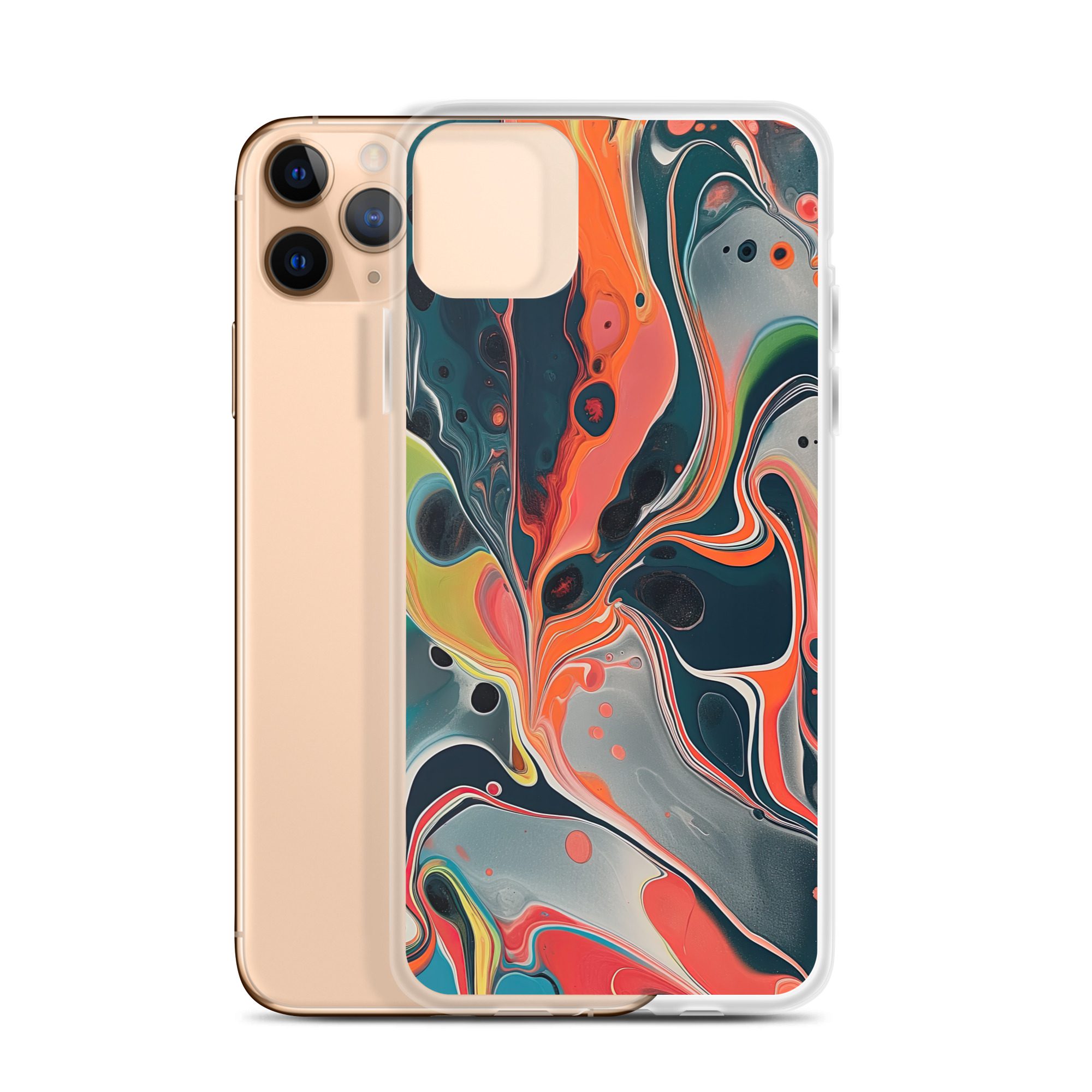 Grey Marble Clear Case for iPhone® - Image 3