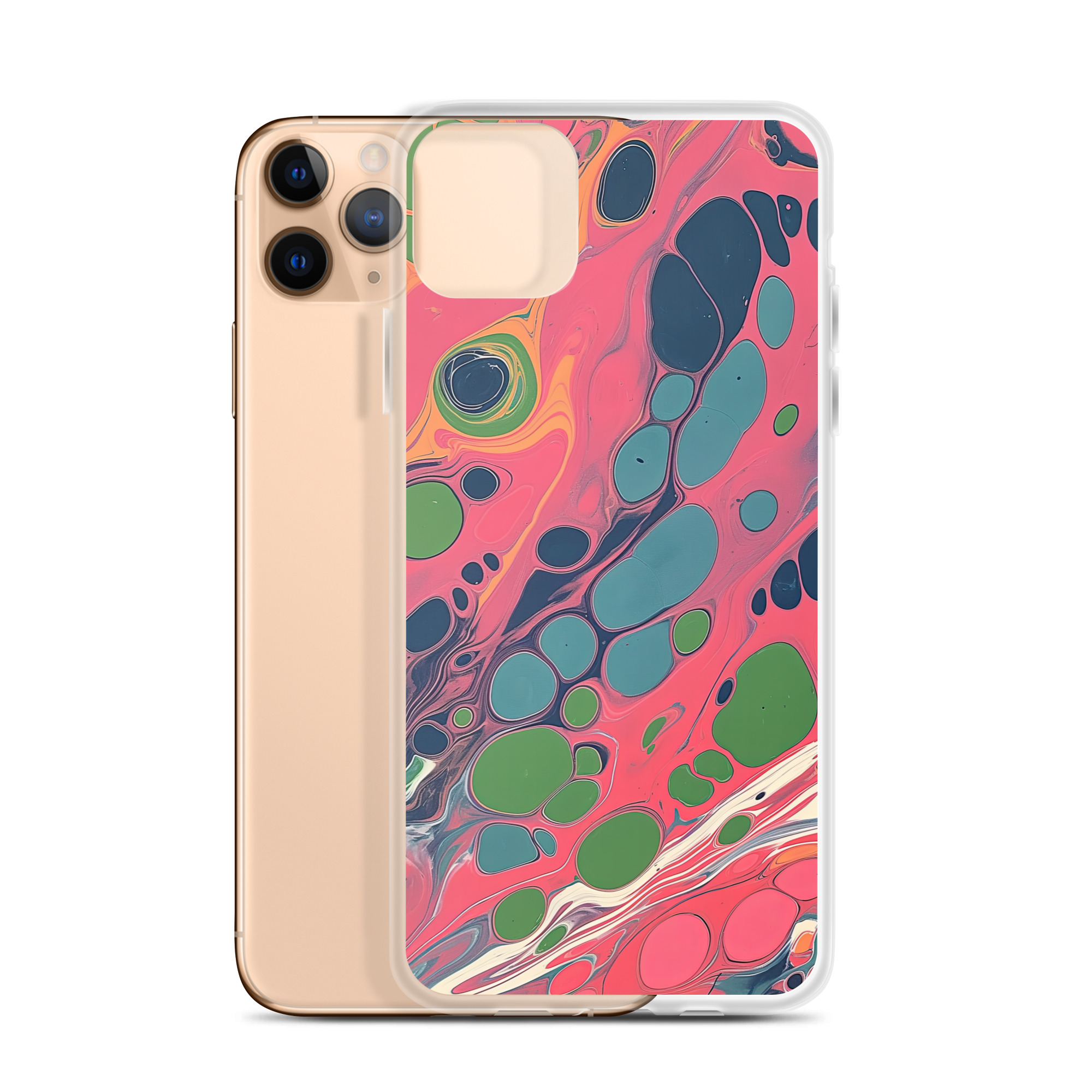 Pink Marble Clear Case for iPhone® - Image 3