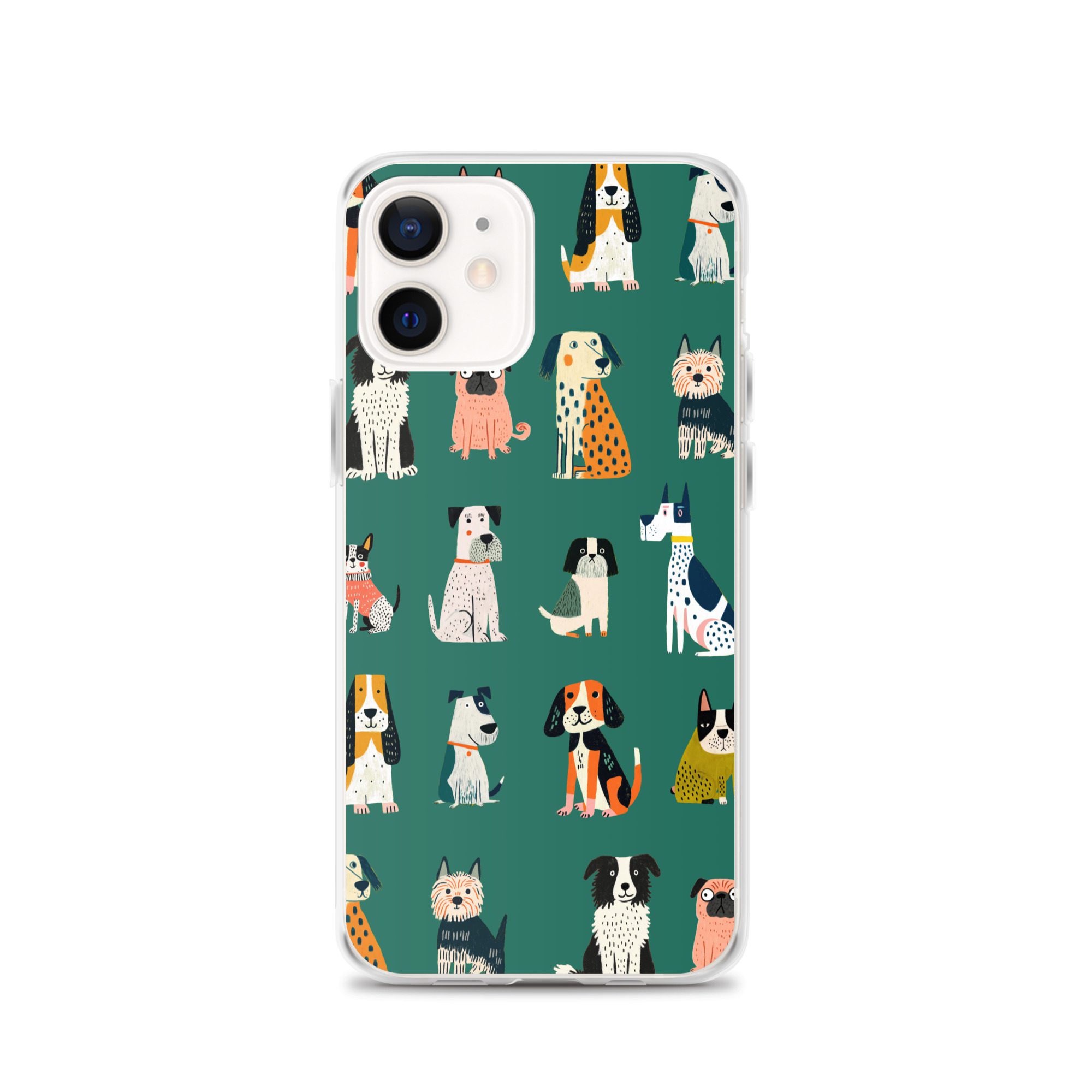 Cute Dogs Pattern Clear Case for iPhone® - Image 14