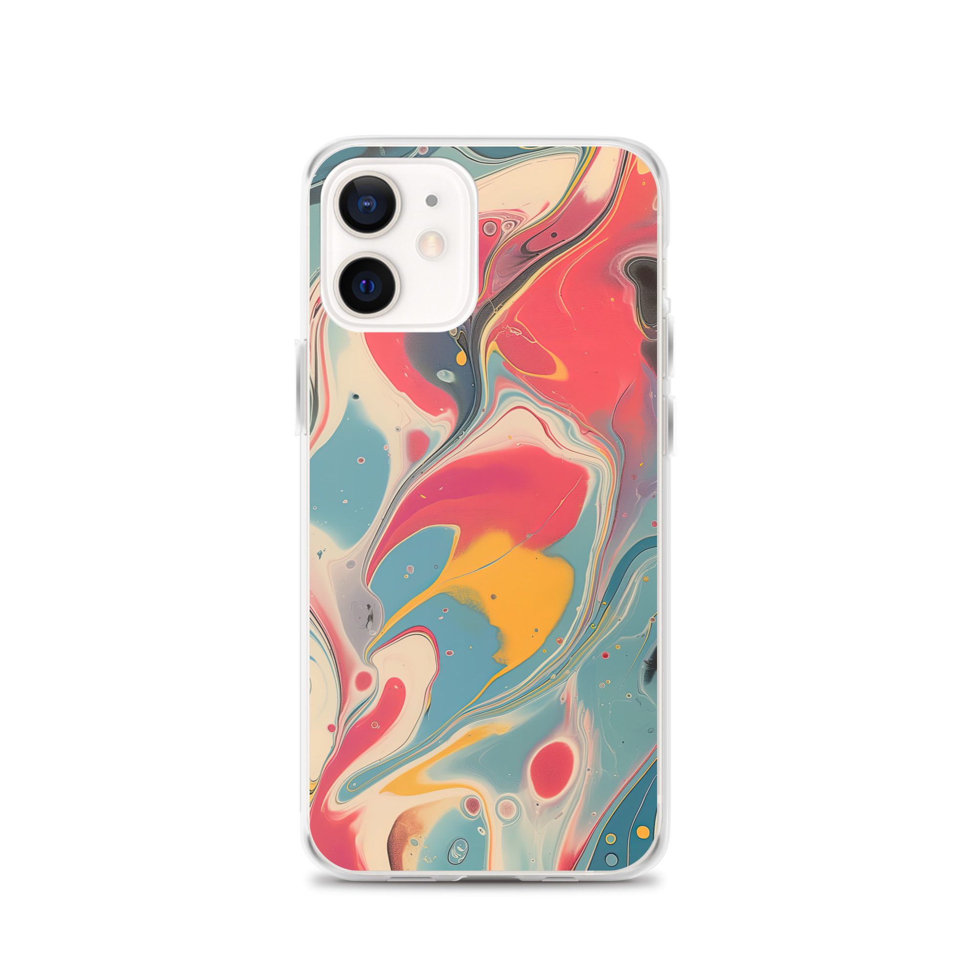 Red Marble Clear Case for iPhone® - Image 14