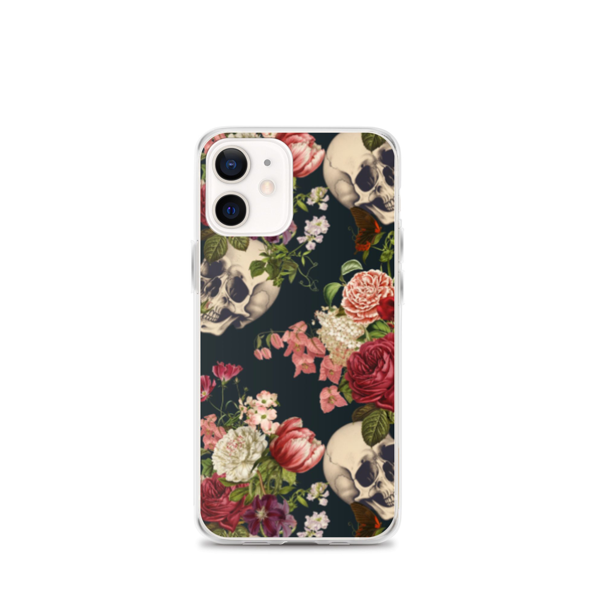 Floral Skulls Clear Case for iPhone® - Image 8