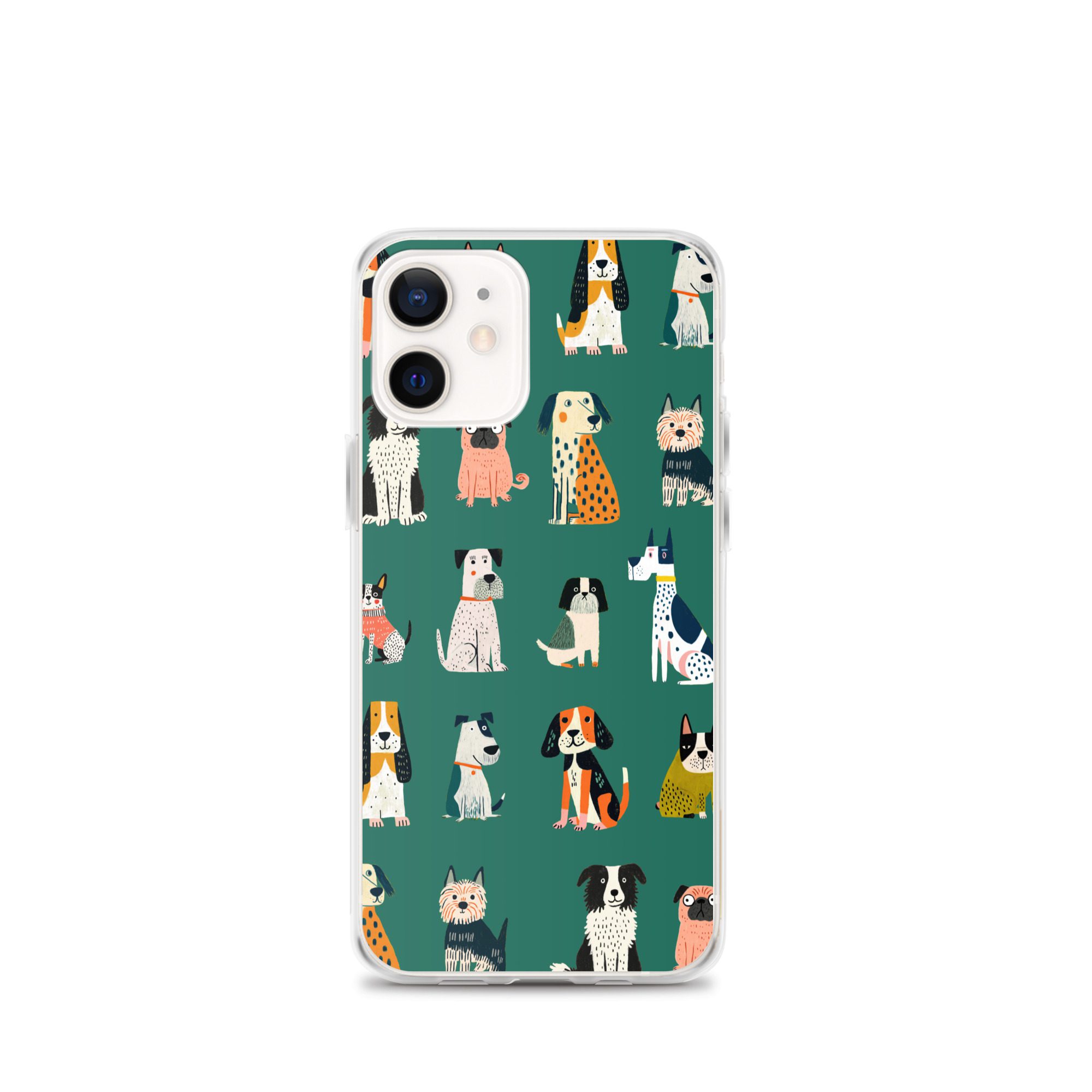 Cute Dogs Pattern Clear Case for iPhone® - Image 8
