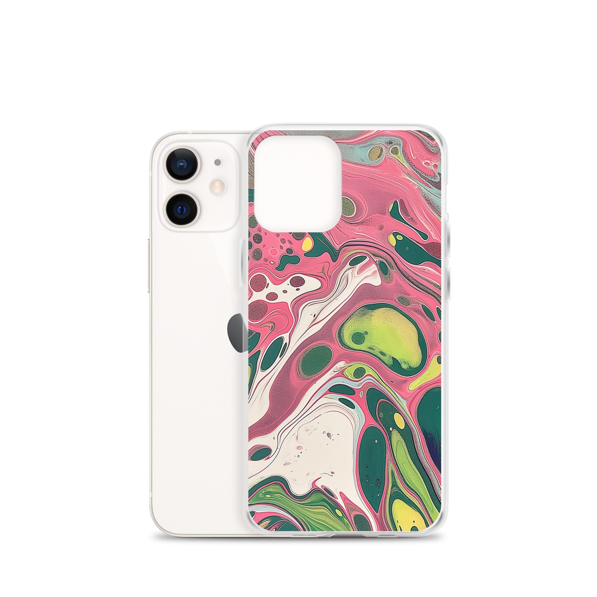 Green Marble Clear Case for iPhone® - Image 9