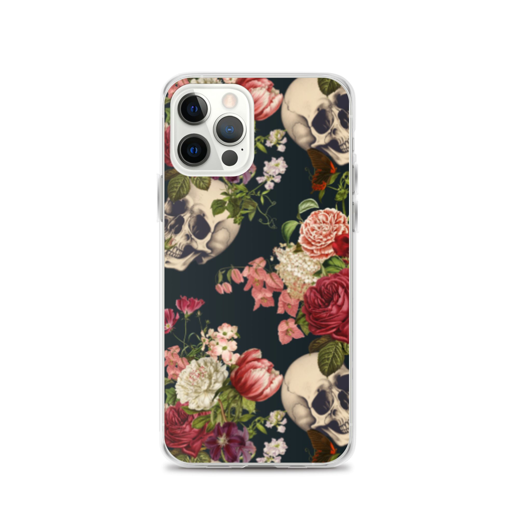 Floral Skulls Clear Case for iPhone® - Image 12