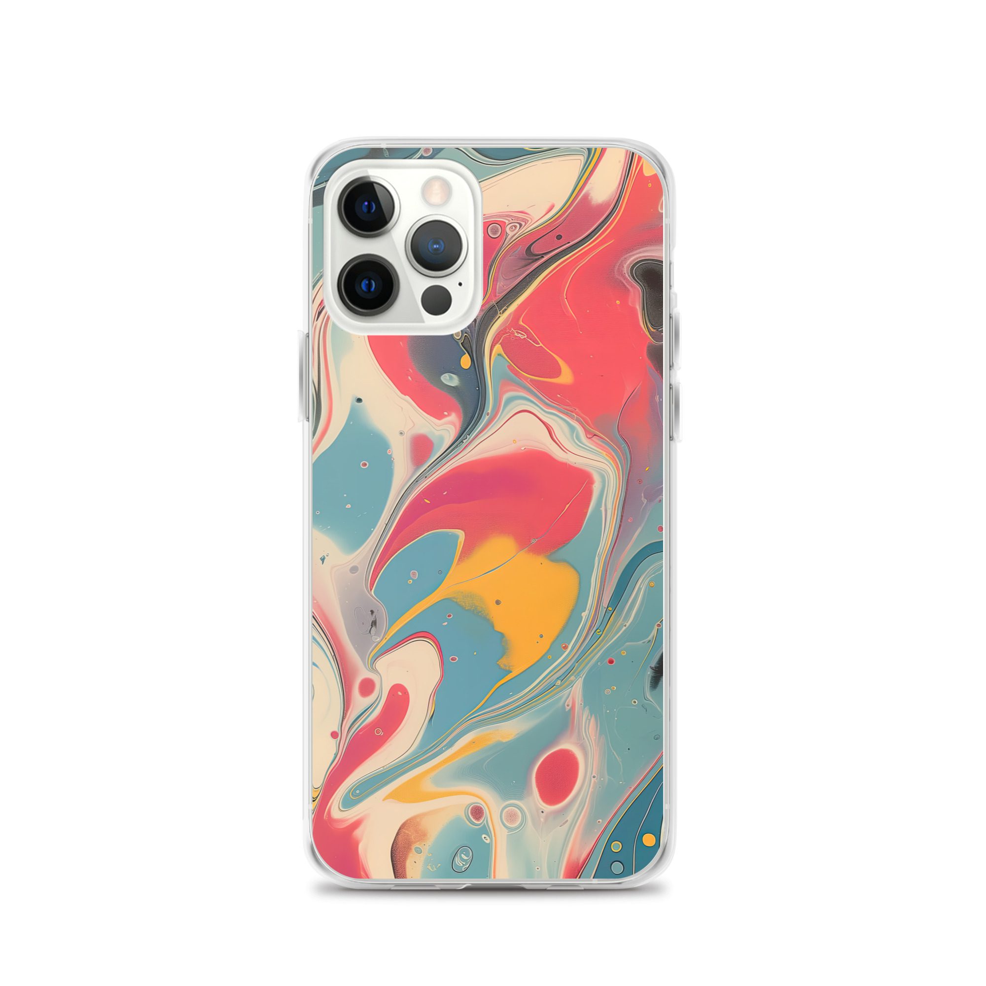 Red Marble Clear Case for iPhone® - Image 12