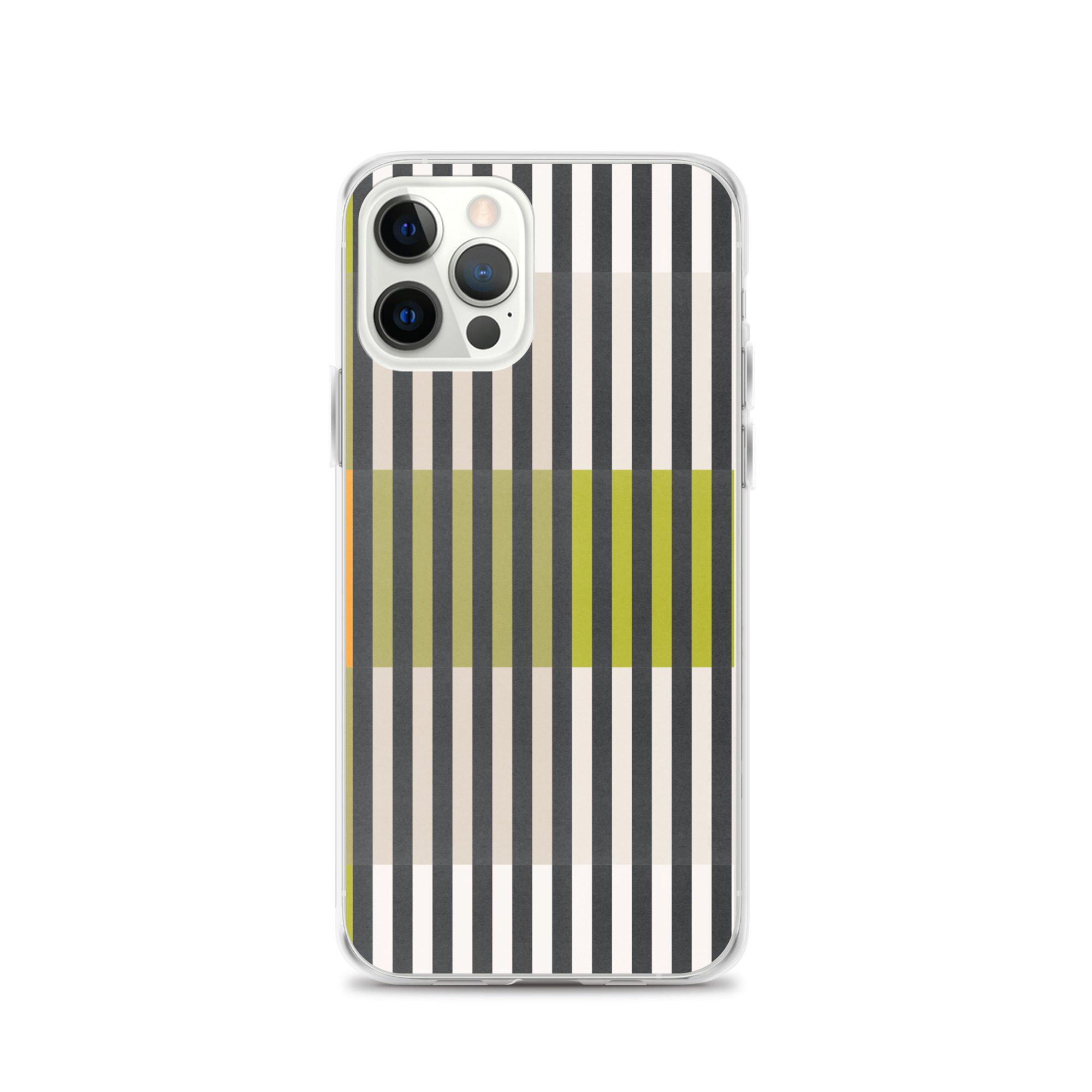 Green Geo lines Clear Case for iPhone® - Image 12