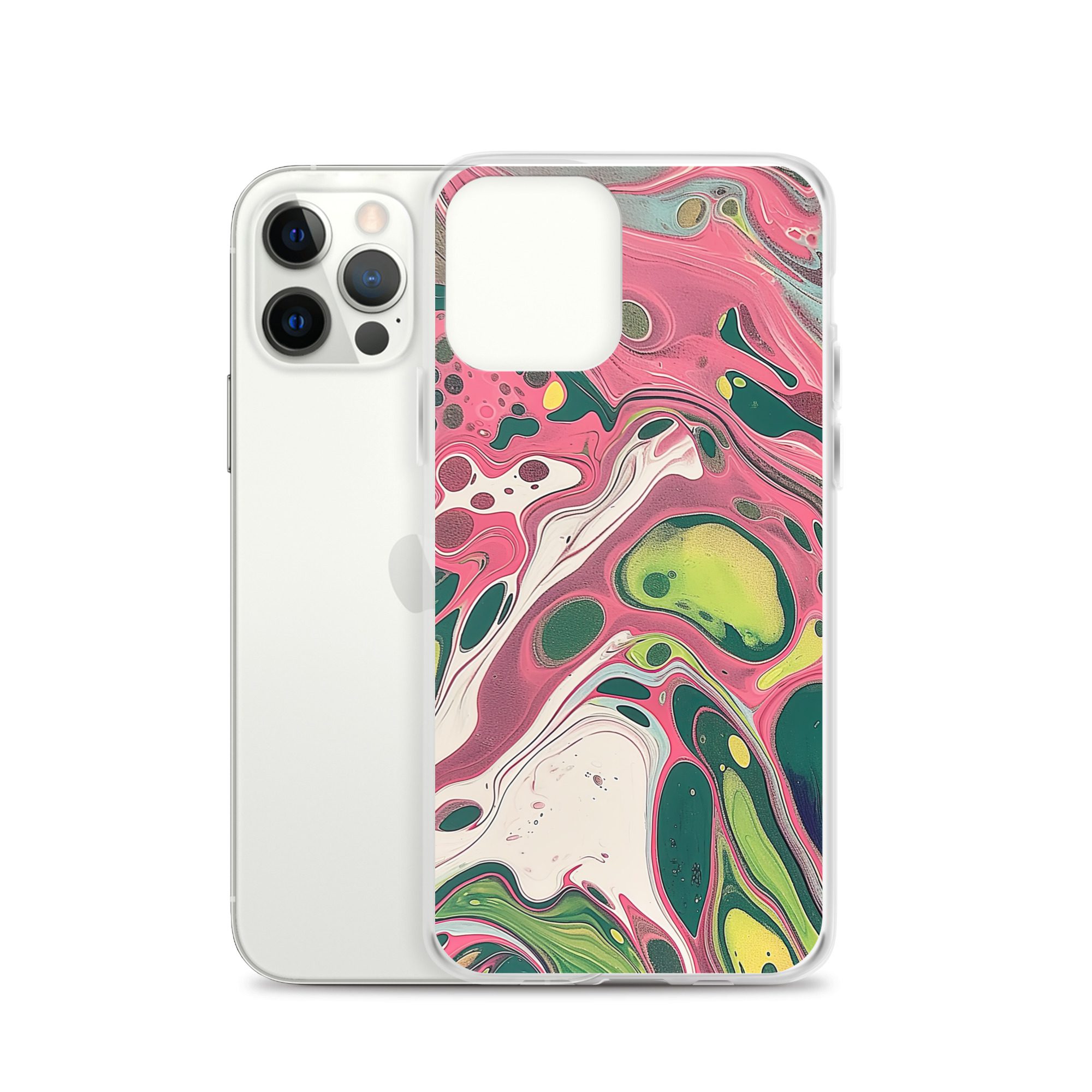 Green Marble Clear Case for iPhone® - Image 13