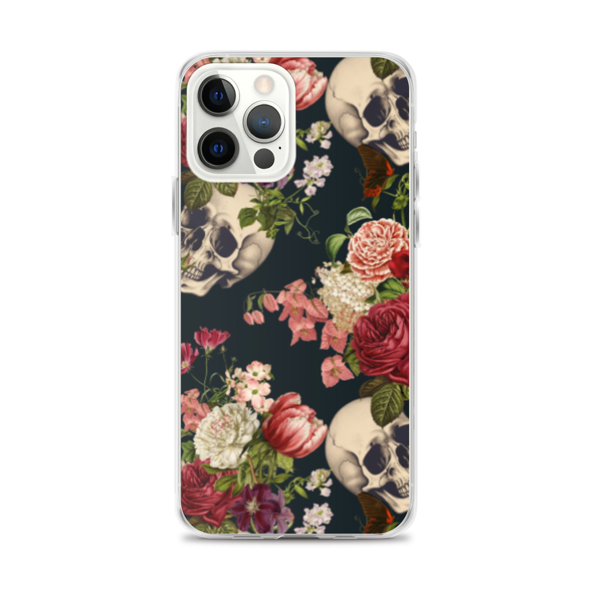 Floral Skulls Clear Case for iPhone® - Image 10