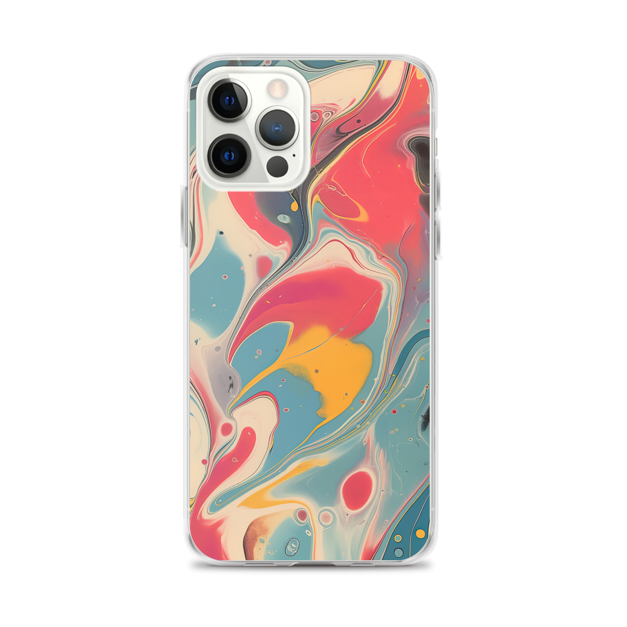 Red Marble Clear Case for iPhone® - Image 10