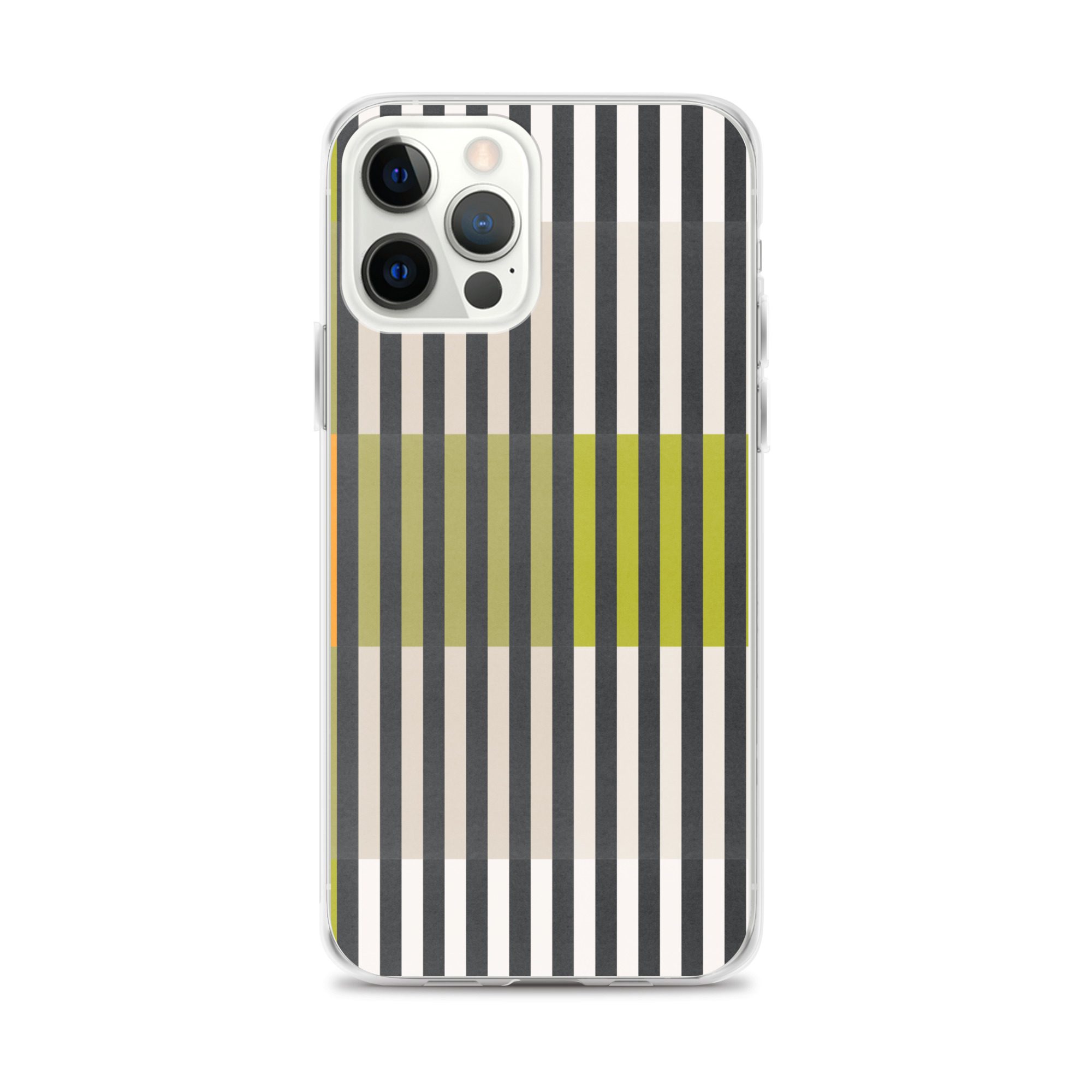 Green Geo lines Clear Case for iPhone® - Image 10