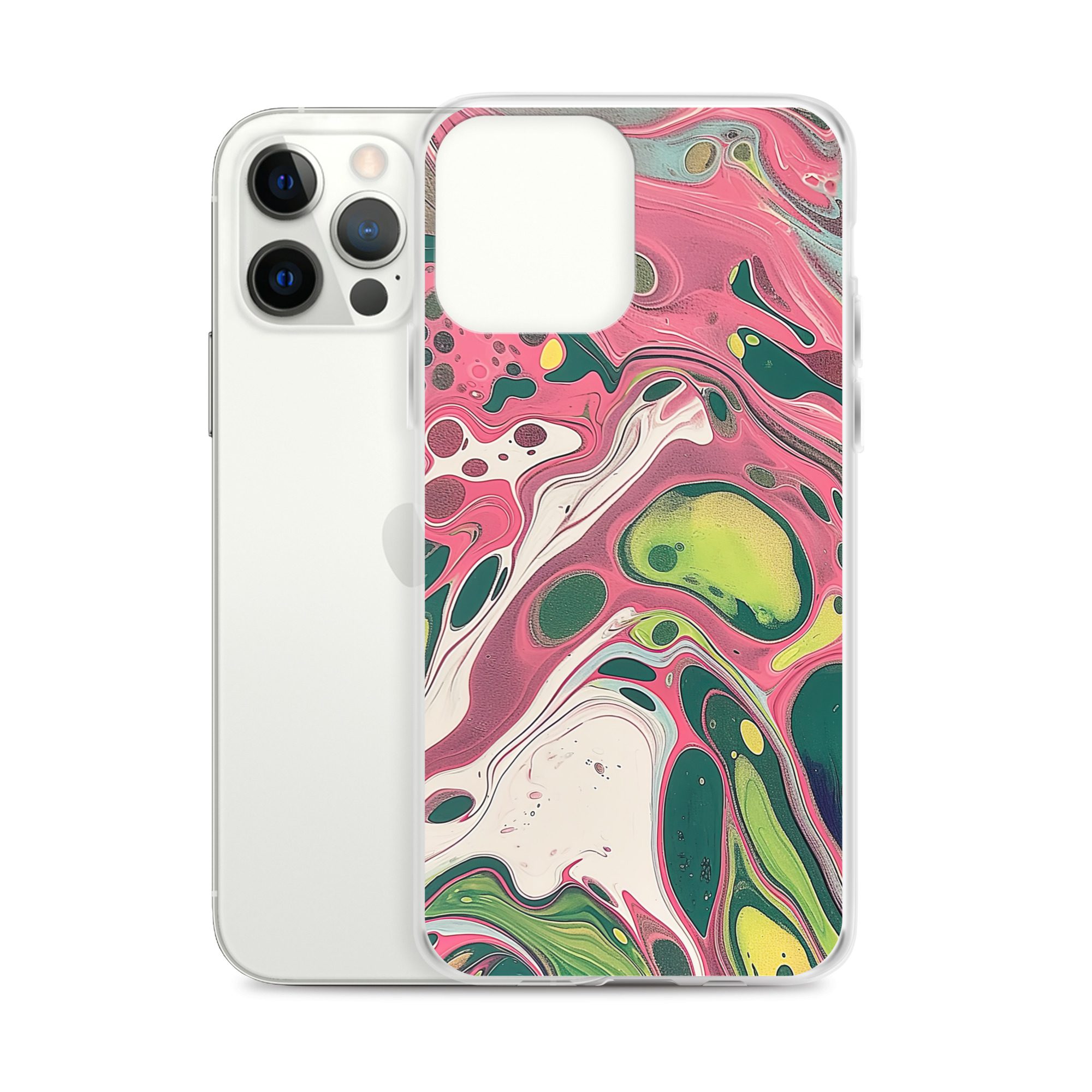 Green Marble Clear Case for iPhone® - Image 11