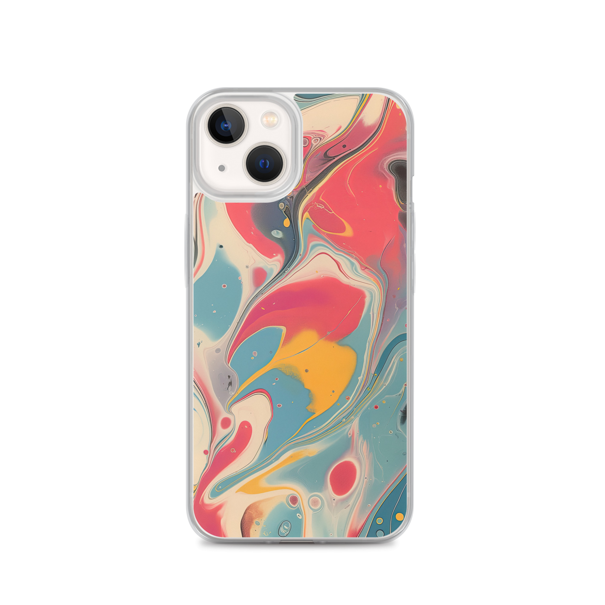 Red Marble Clear Case for iPhone® - Image 22