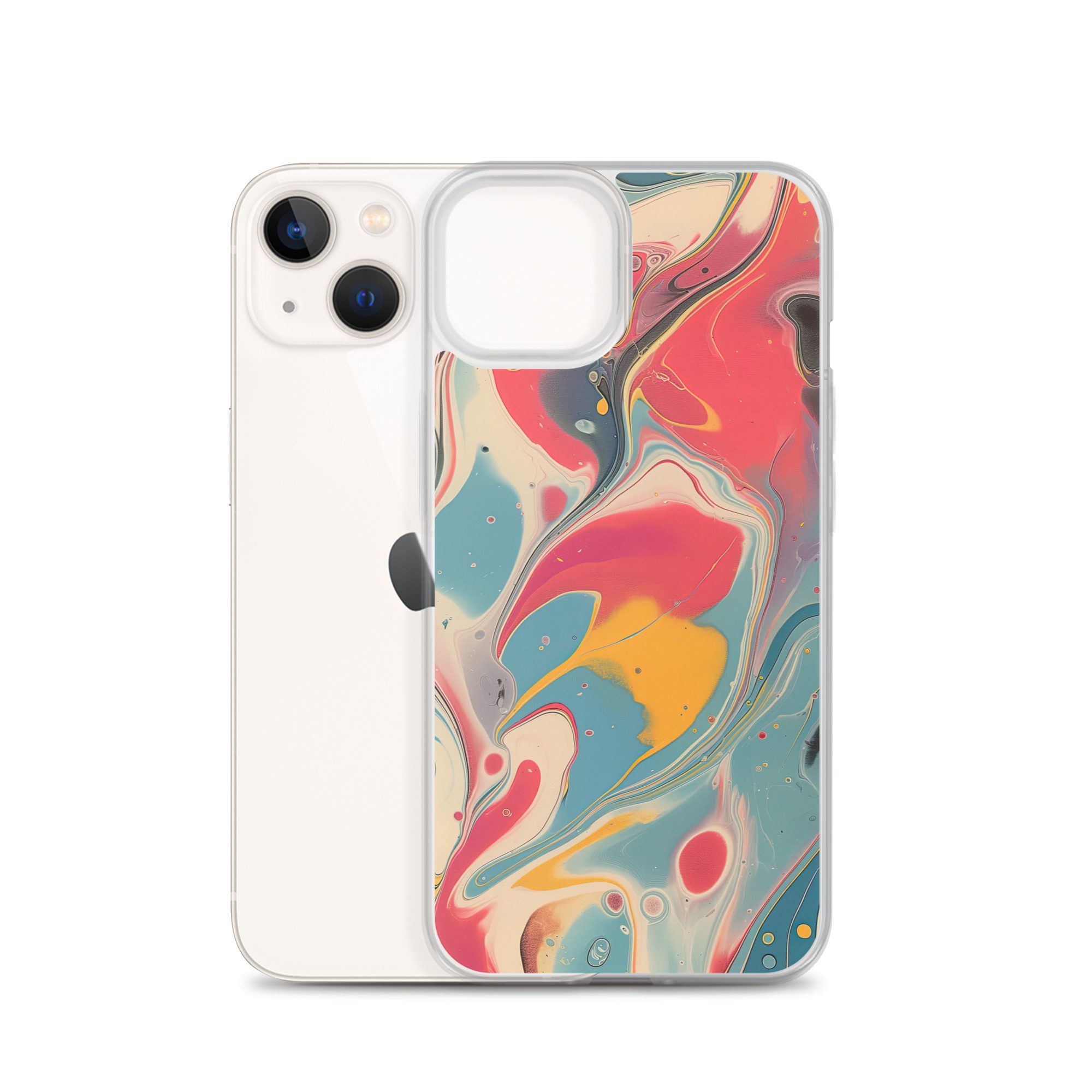 Red Marble Clear Case for iPhone® - Image 23