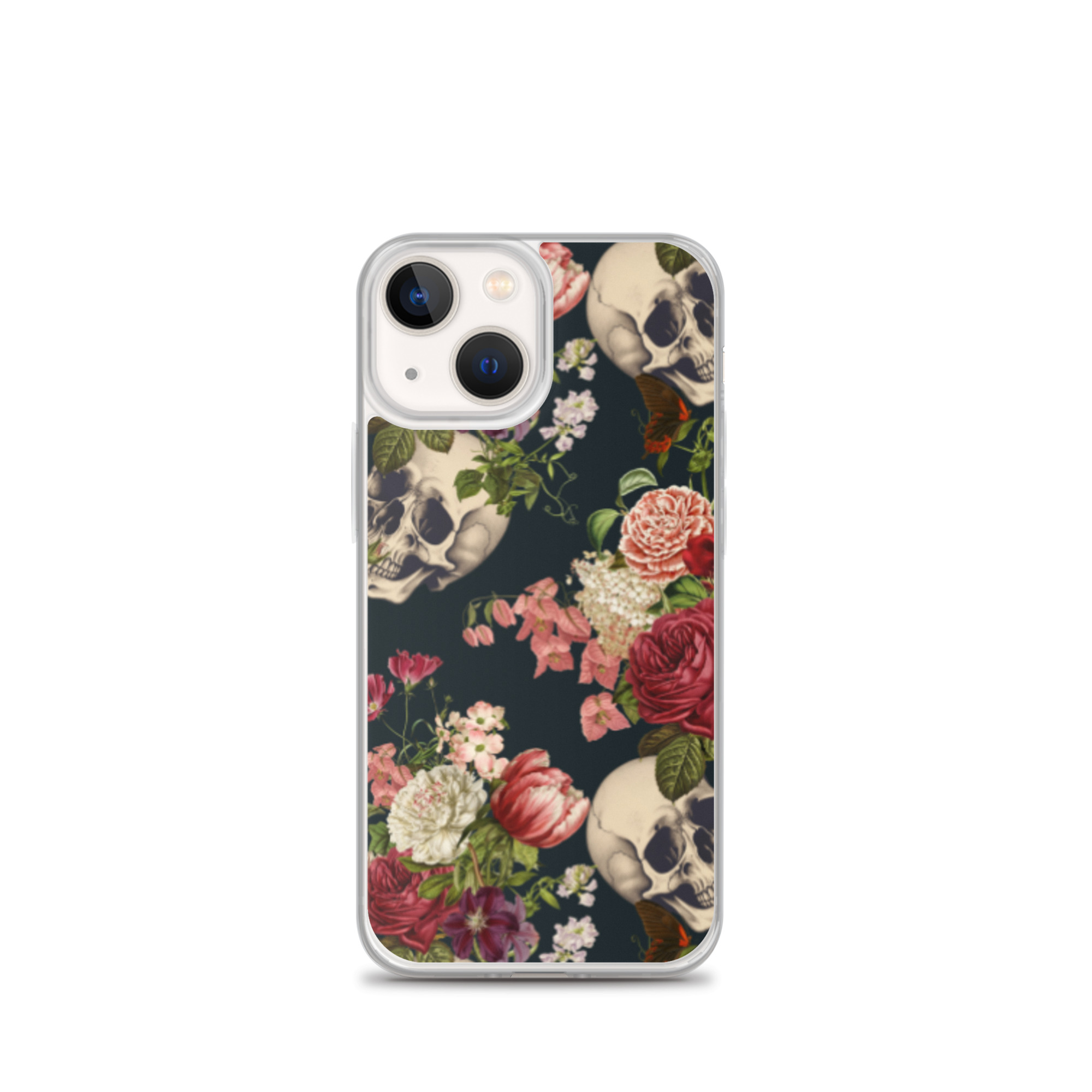Floral Skulls Clear Case for iPhone® - Image 16