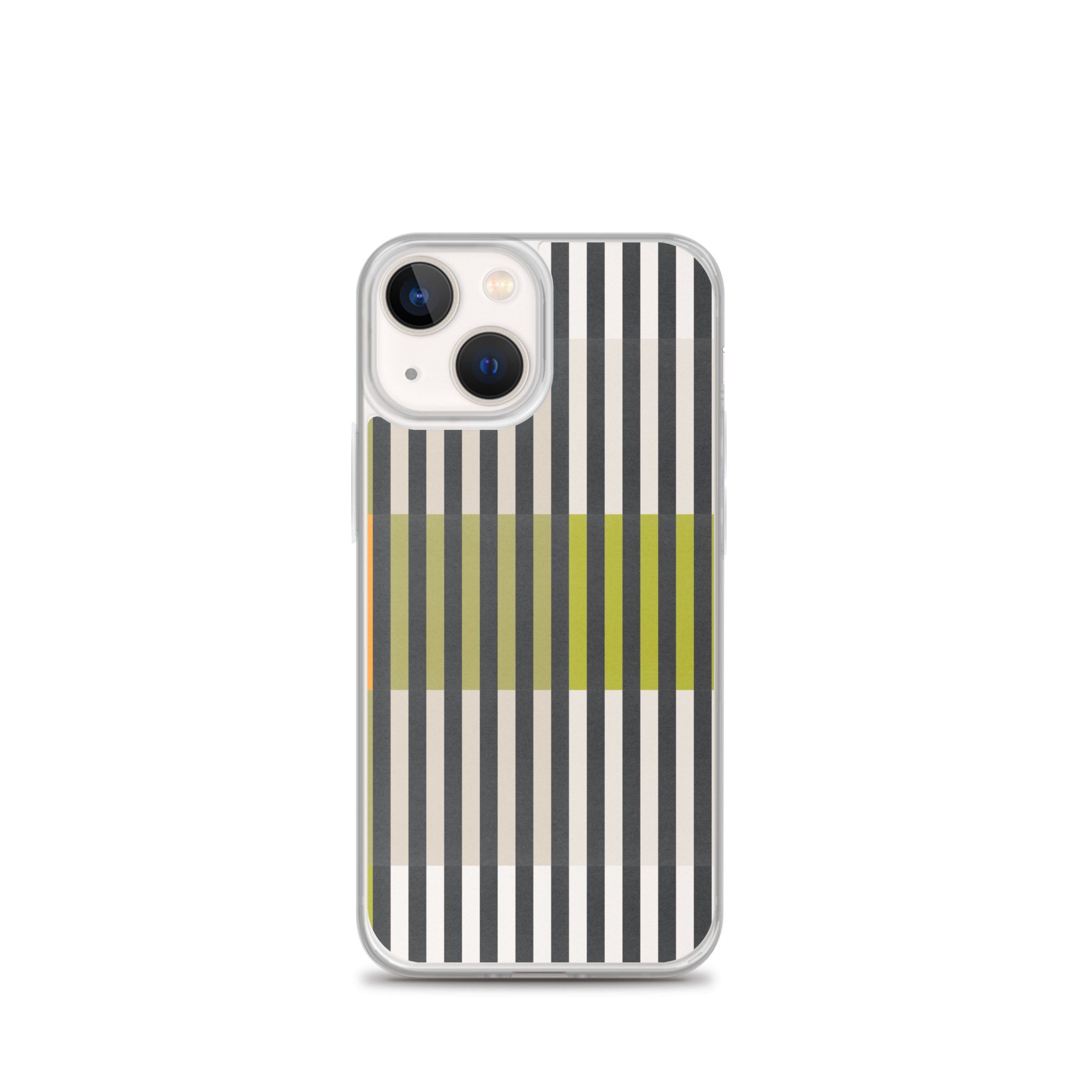 Green Geo lines Clear Case for iPhone® - Image 16