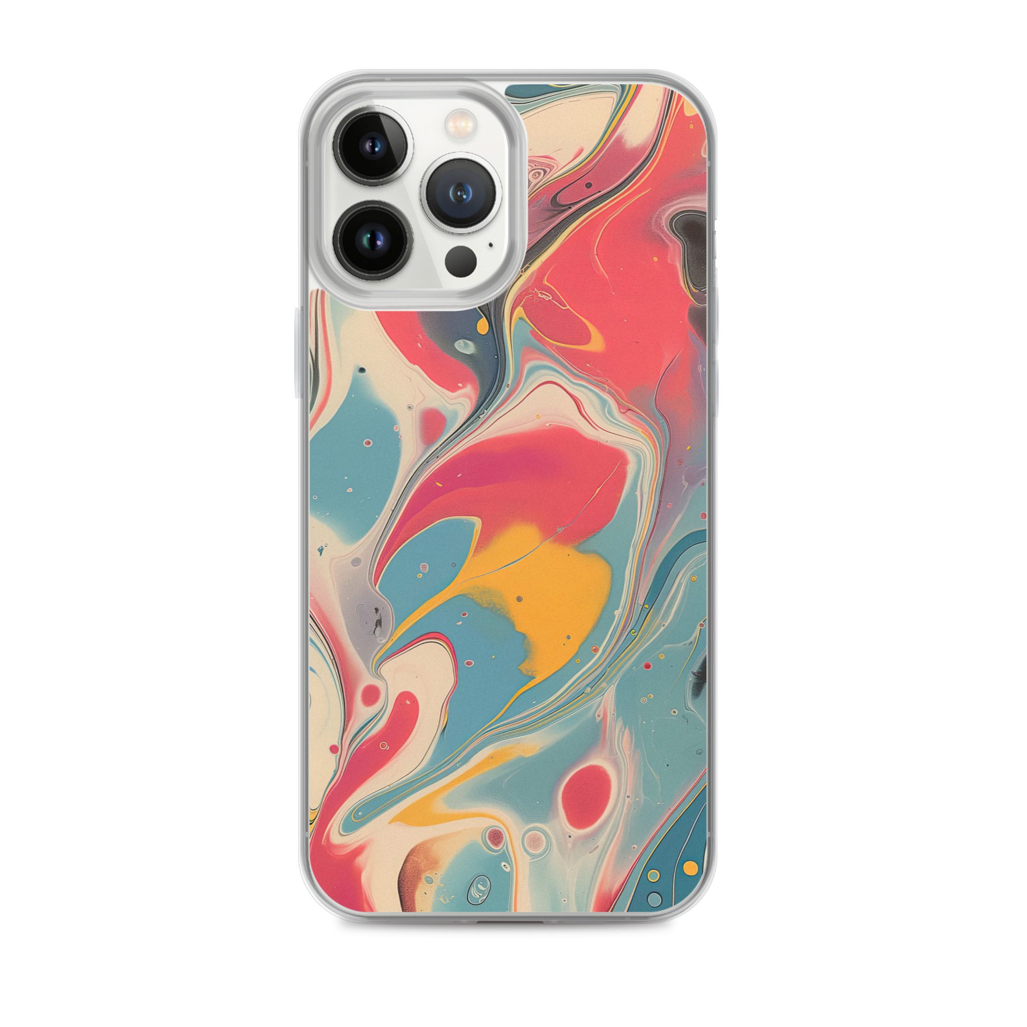 Red Marble Clear Case for iPhone® - Image 18