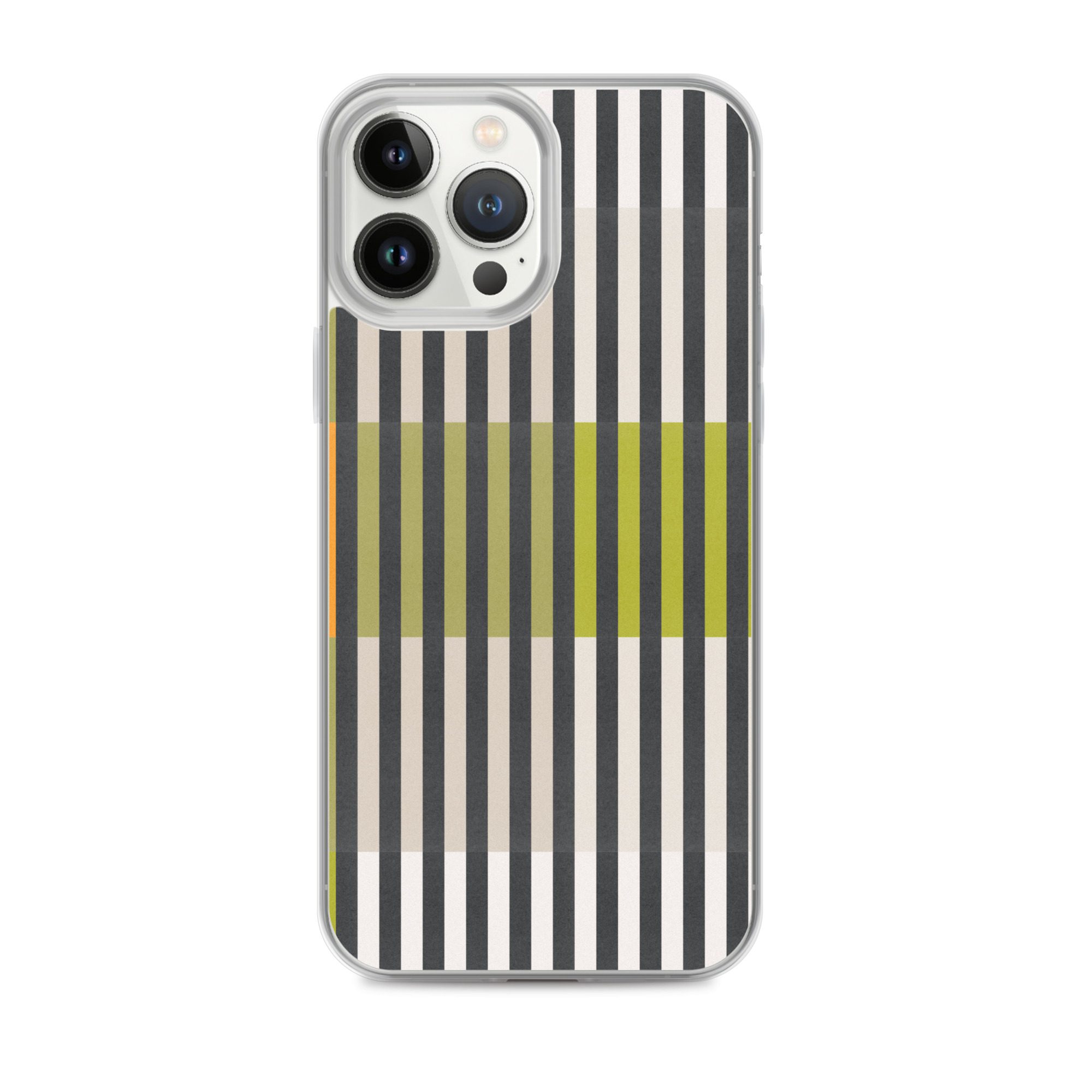 Green Geo lines Clear Case for iPhone® - Image 18