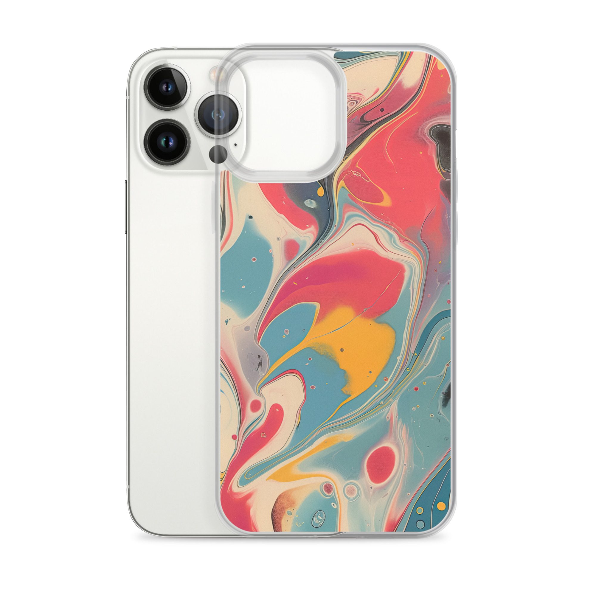 Red Marble Clear Case for iPhone® - Image 19