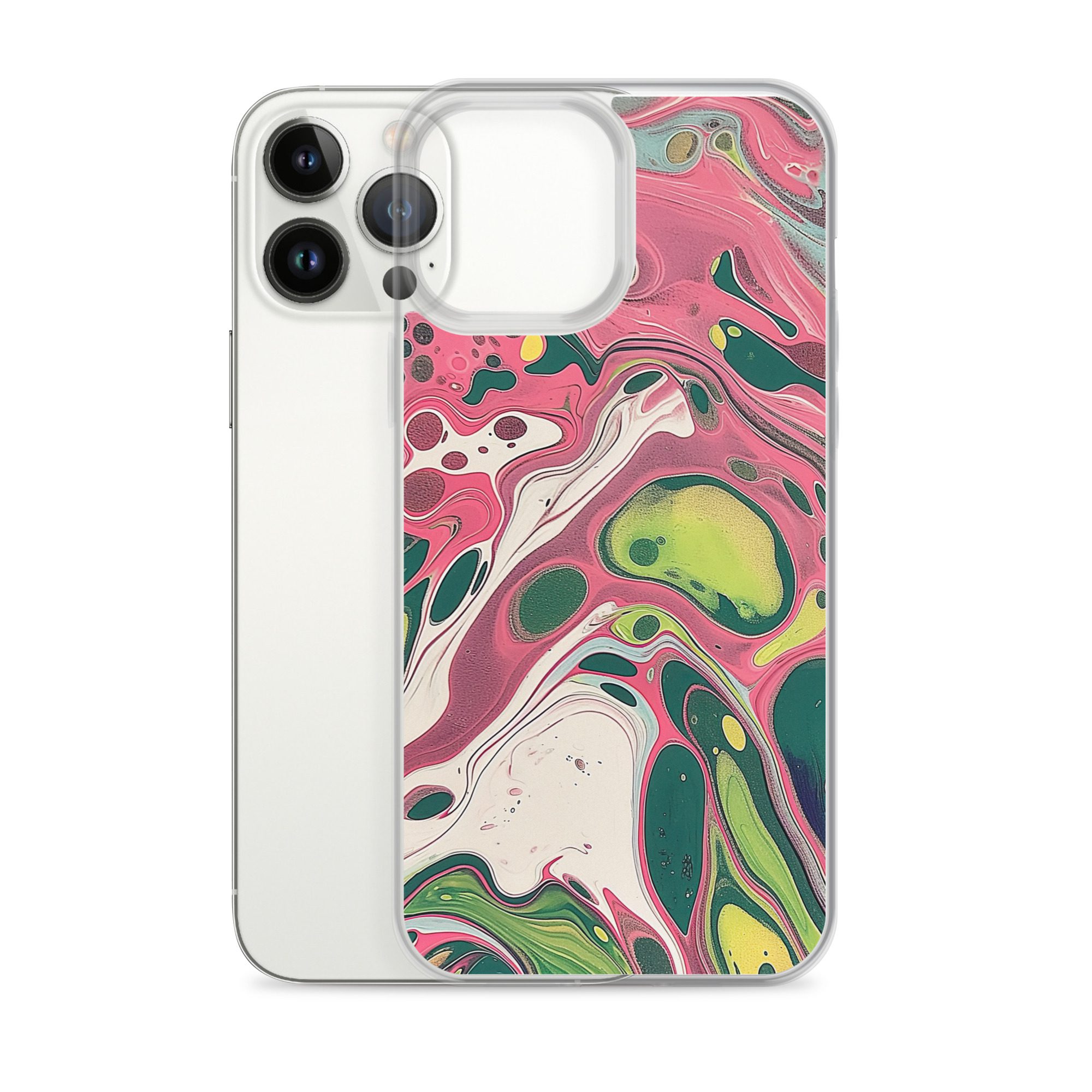 Green Marble Clear Case for iPhone® - Image 19