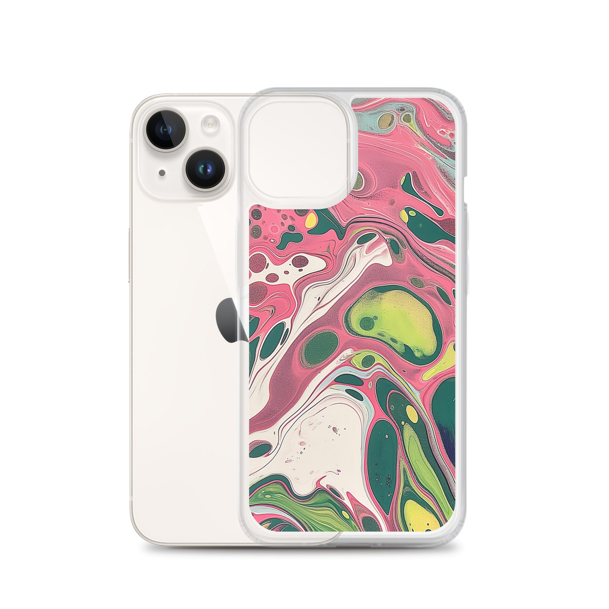 Green Marble Clear Case for iPhone® - Image 31