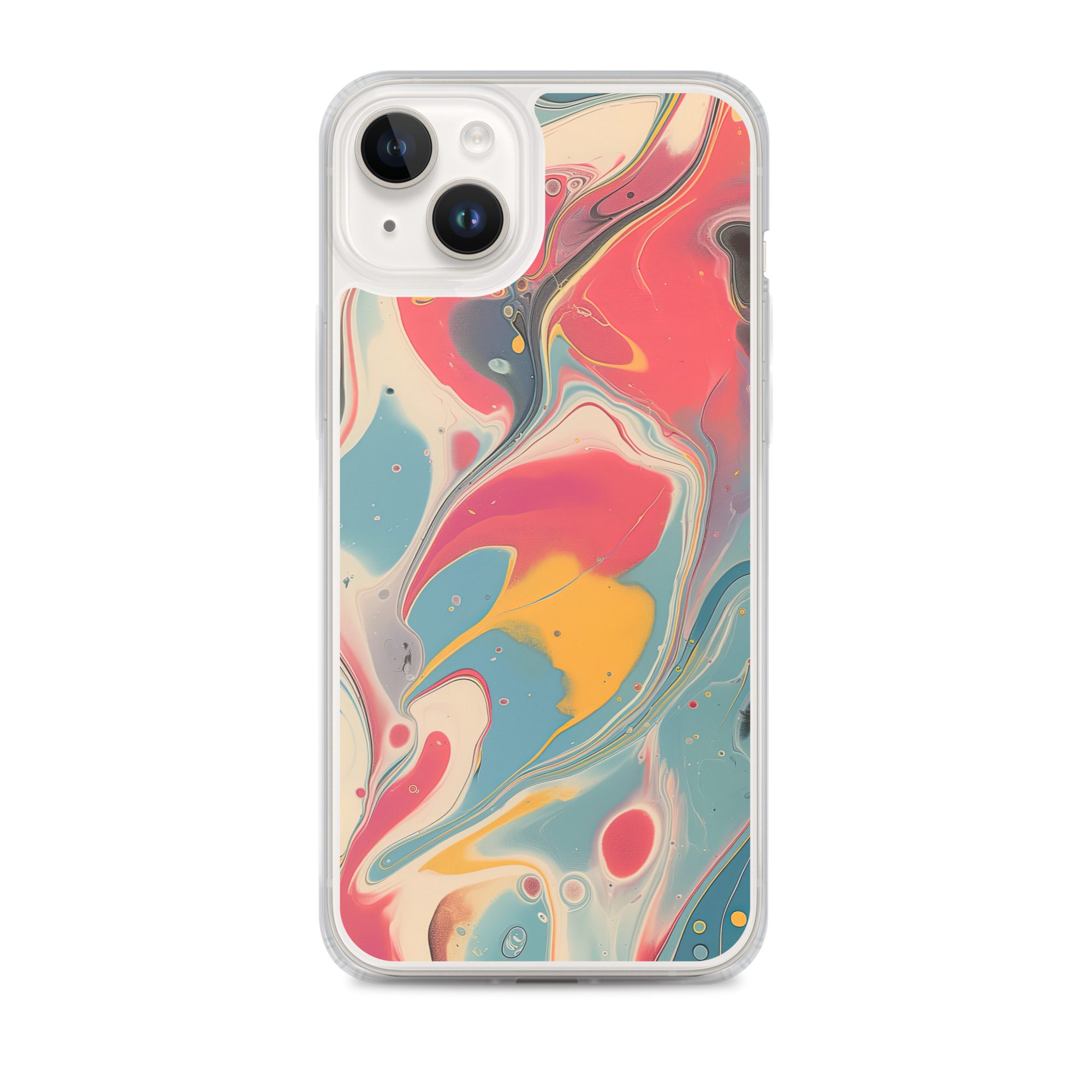 Red Marble Clear Case for iPhone® - Image 24