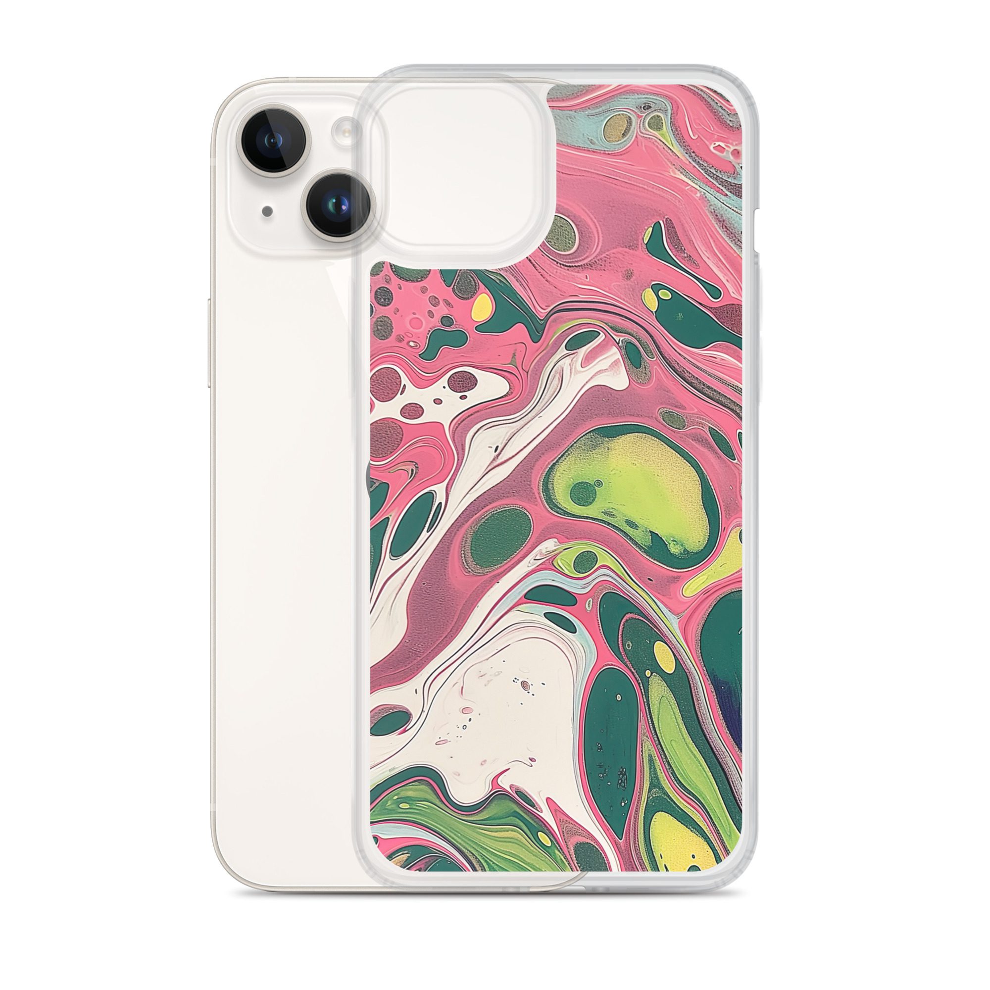 Green Marble Clear Case for iPhone® - Image 25