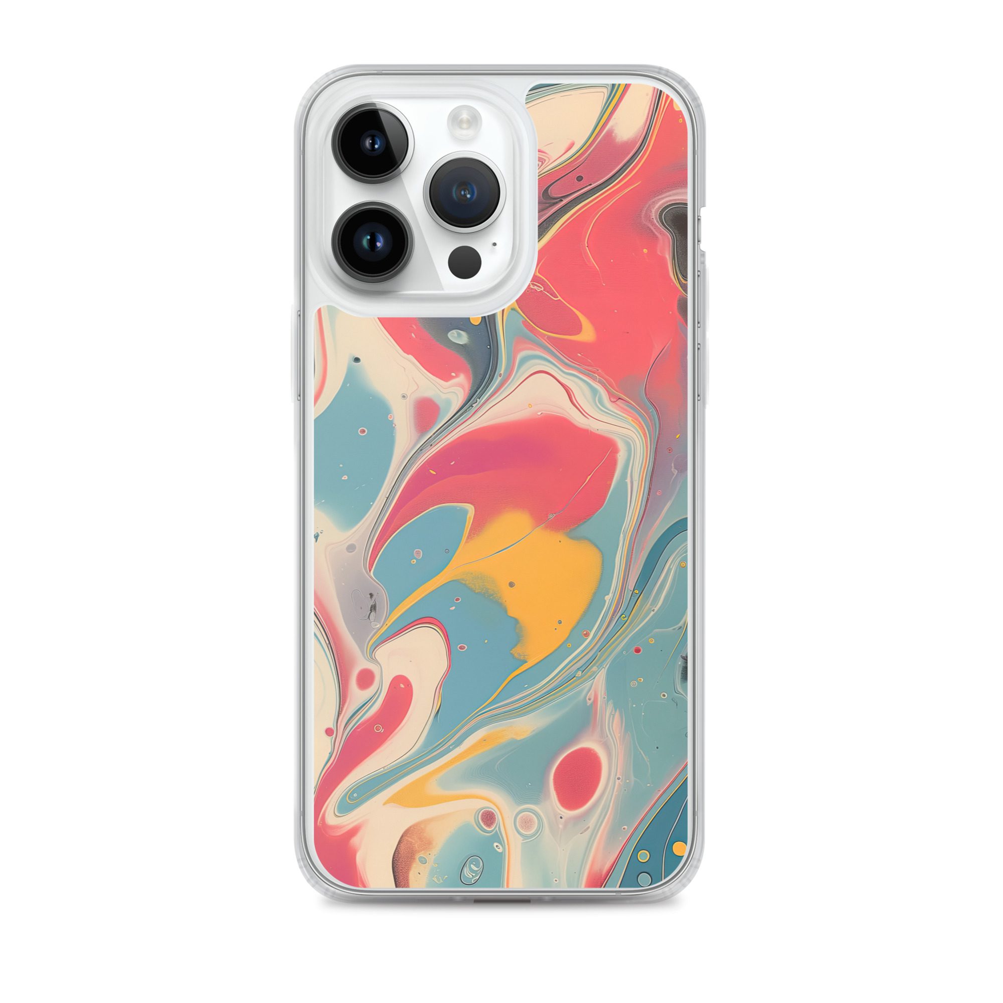 Red Marble Clear Case for iPhone® - Image 26