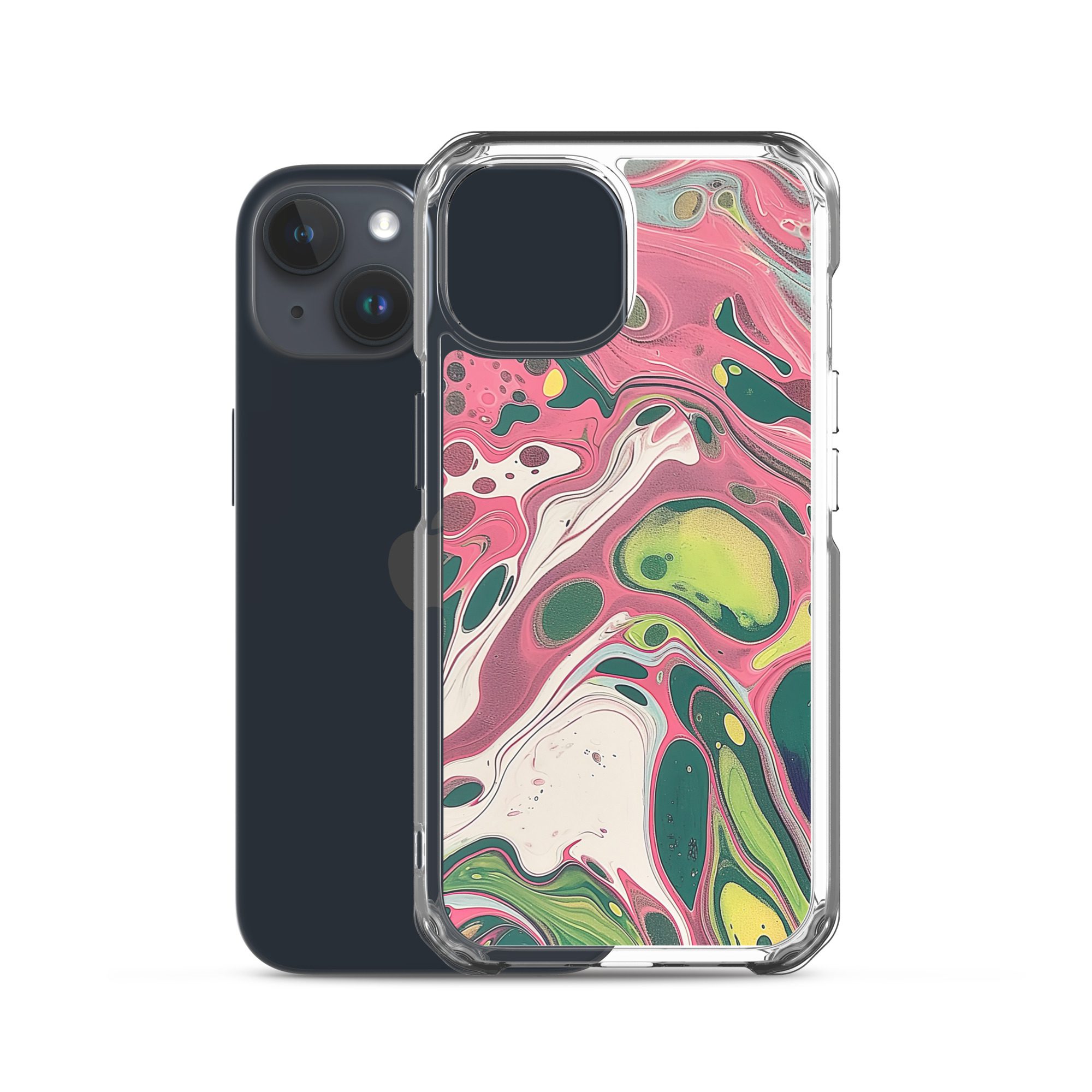 Green Marble Clear Case for iPhone® - Image 39