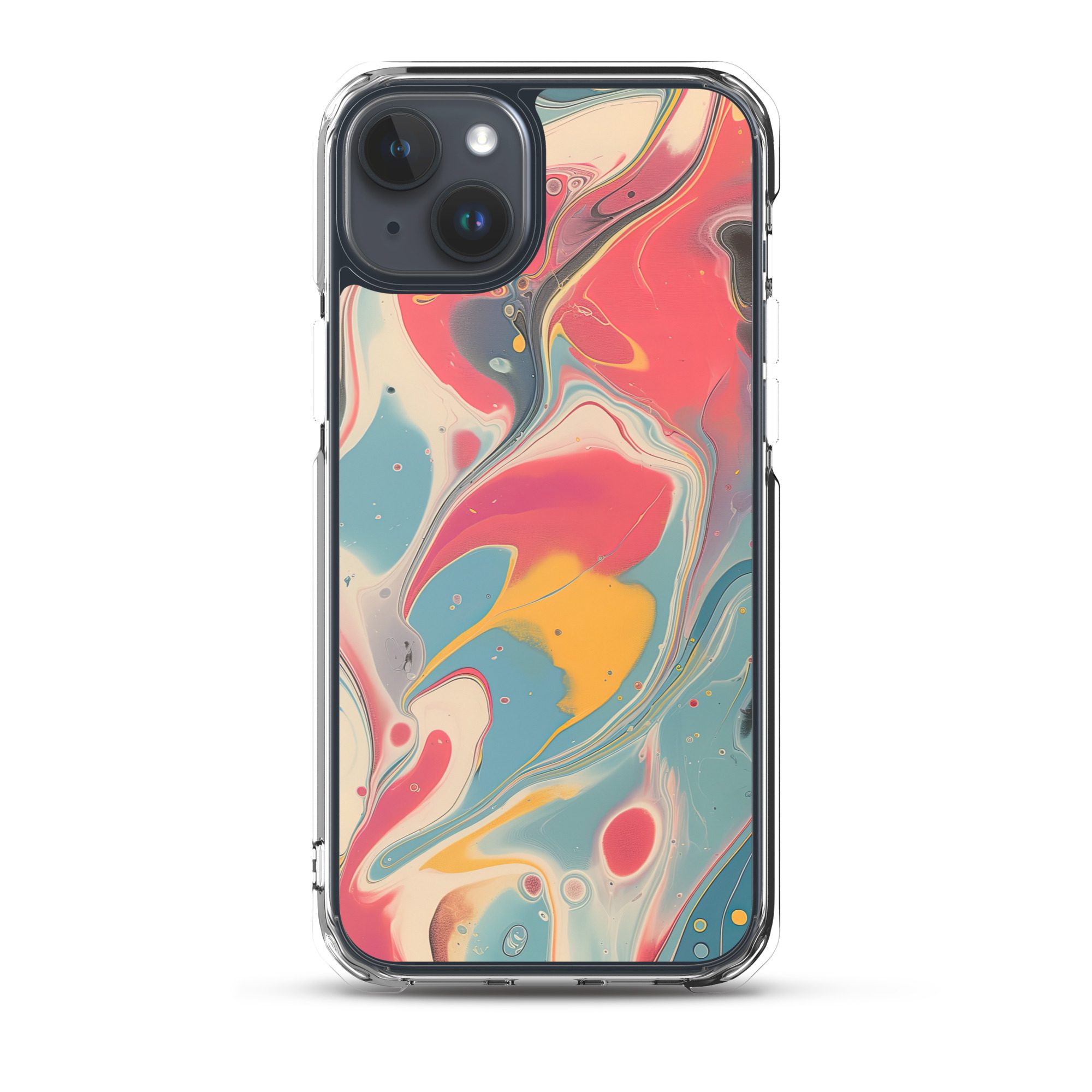 Red Marble Clear Case for iPhone® - Image 32