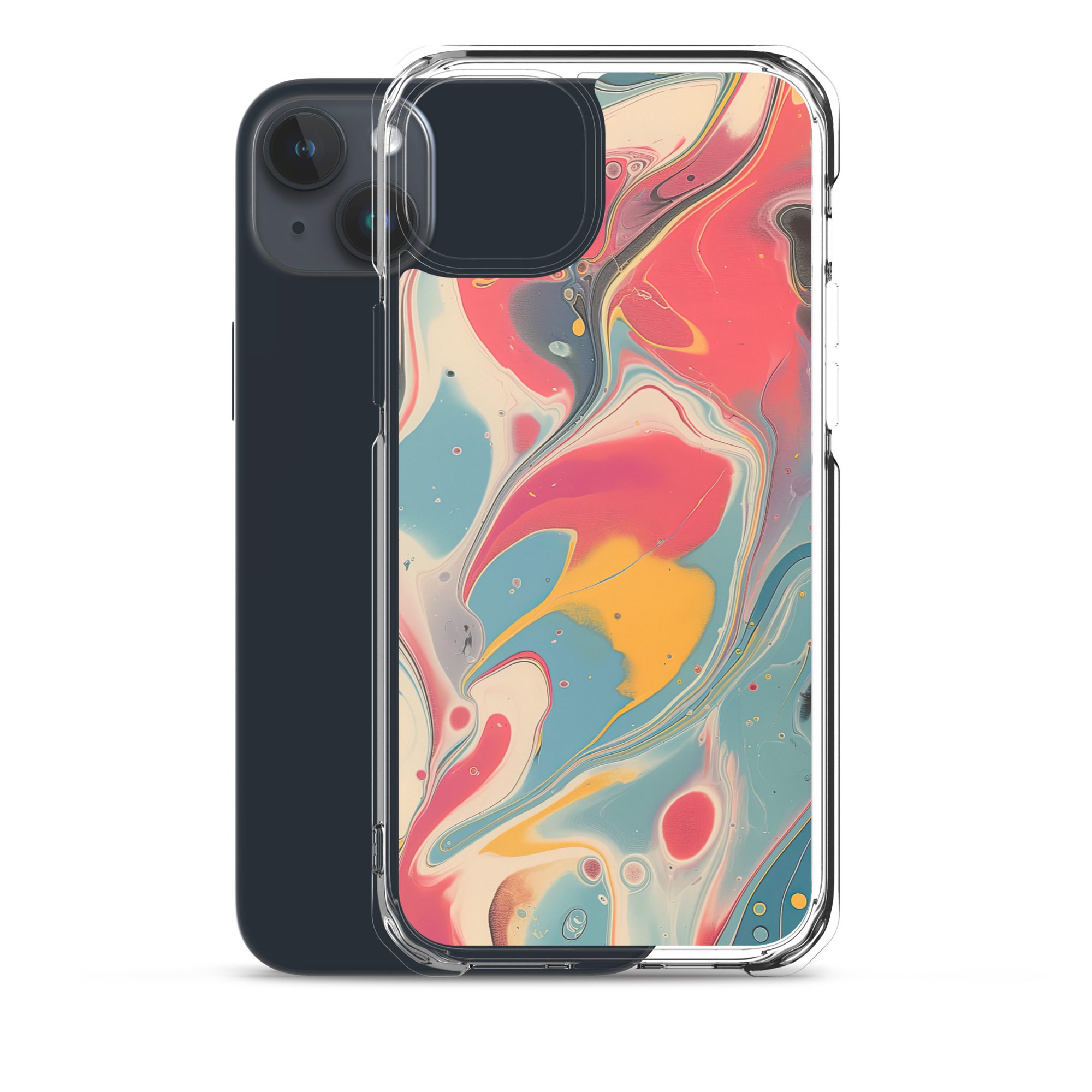 Red Marble Clear Case for iPhone® - Image 33