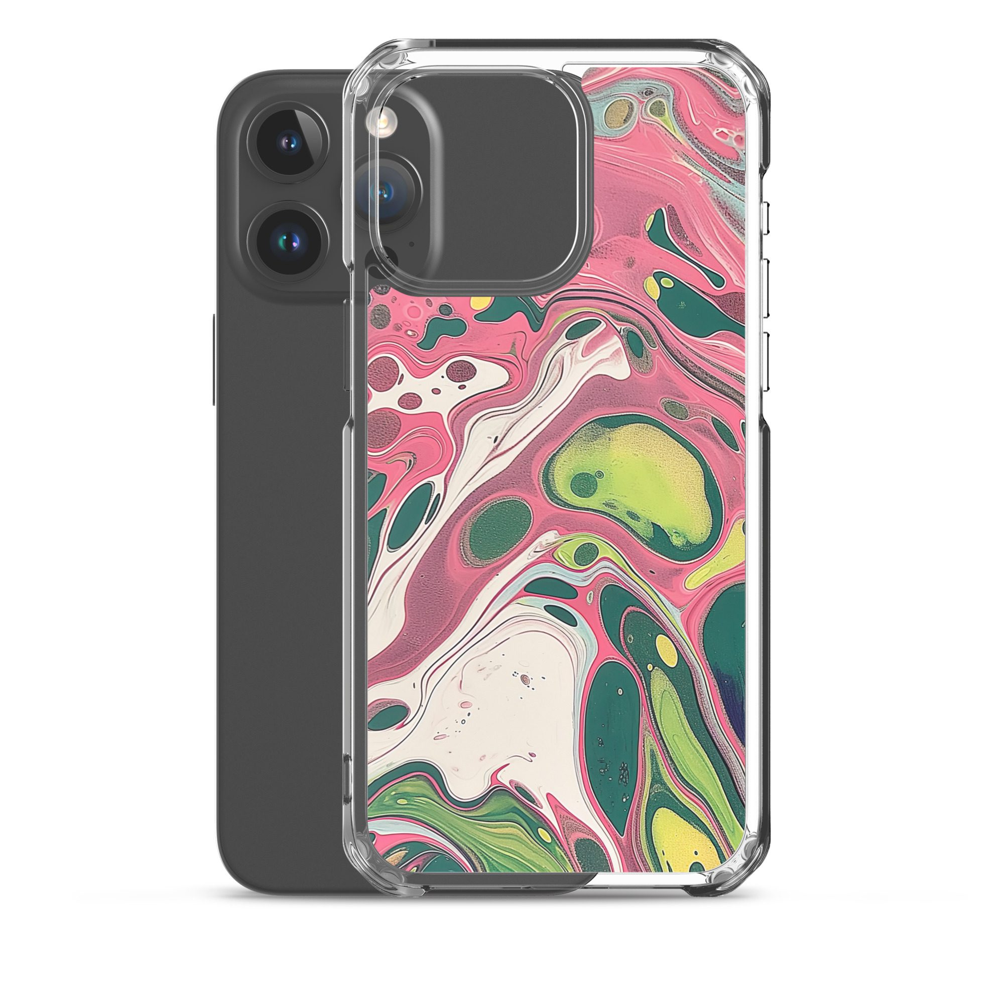 Green Marble Clear Case for iPhone® - Image 35