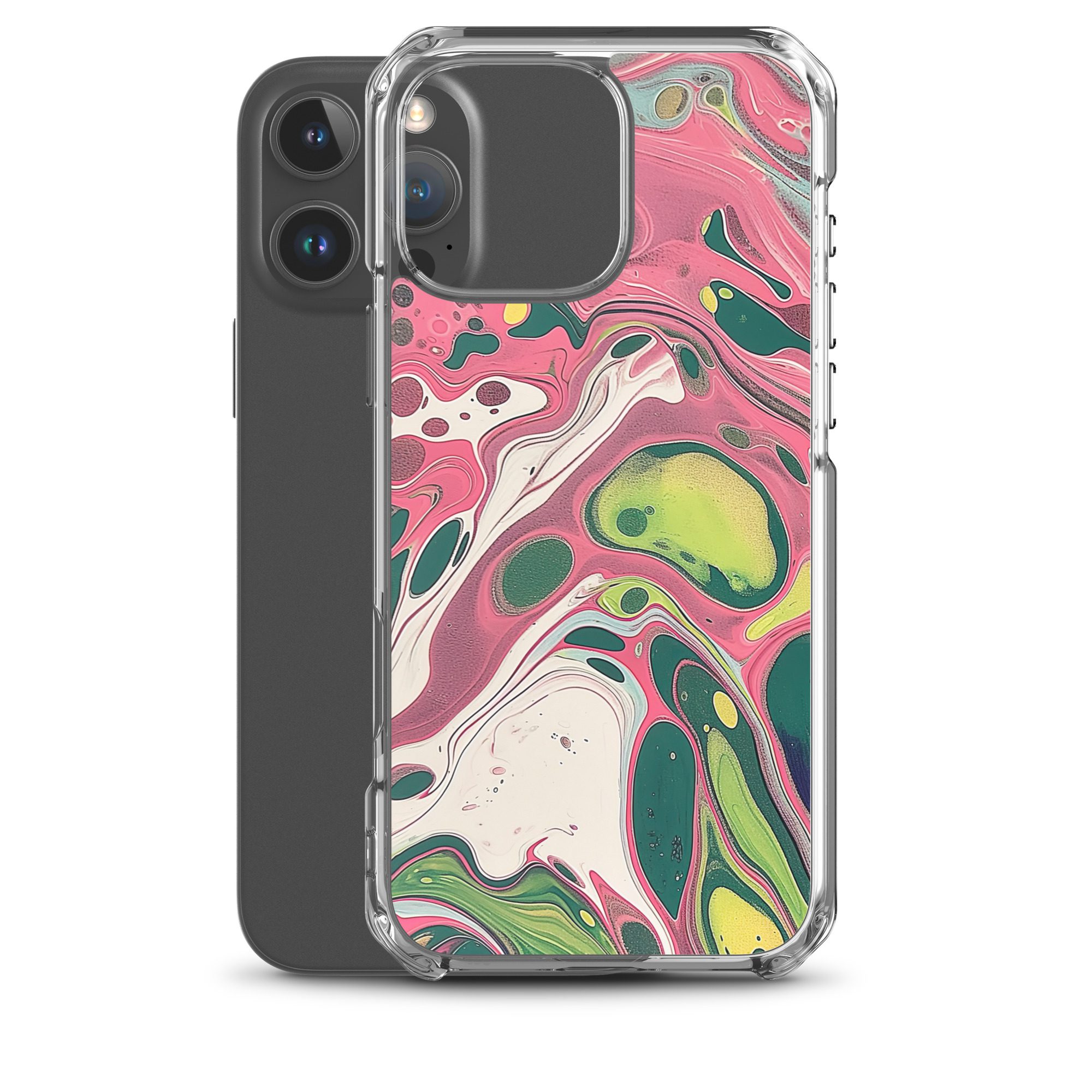 Green Marble Clear Case for iPhone® - Image 43