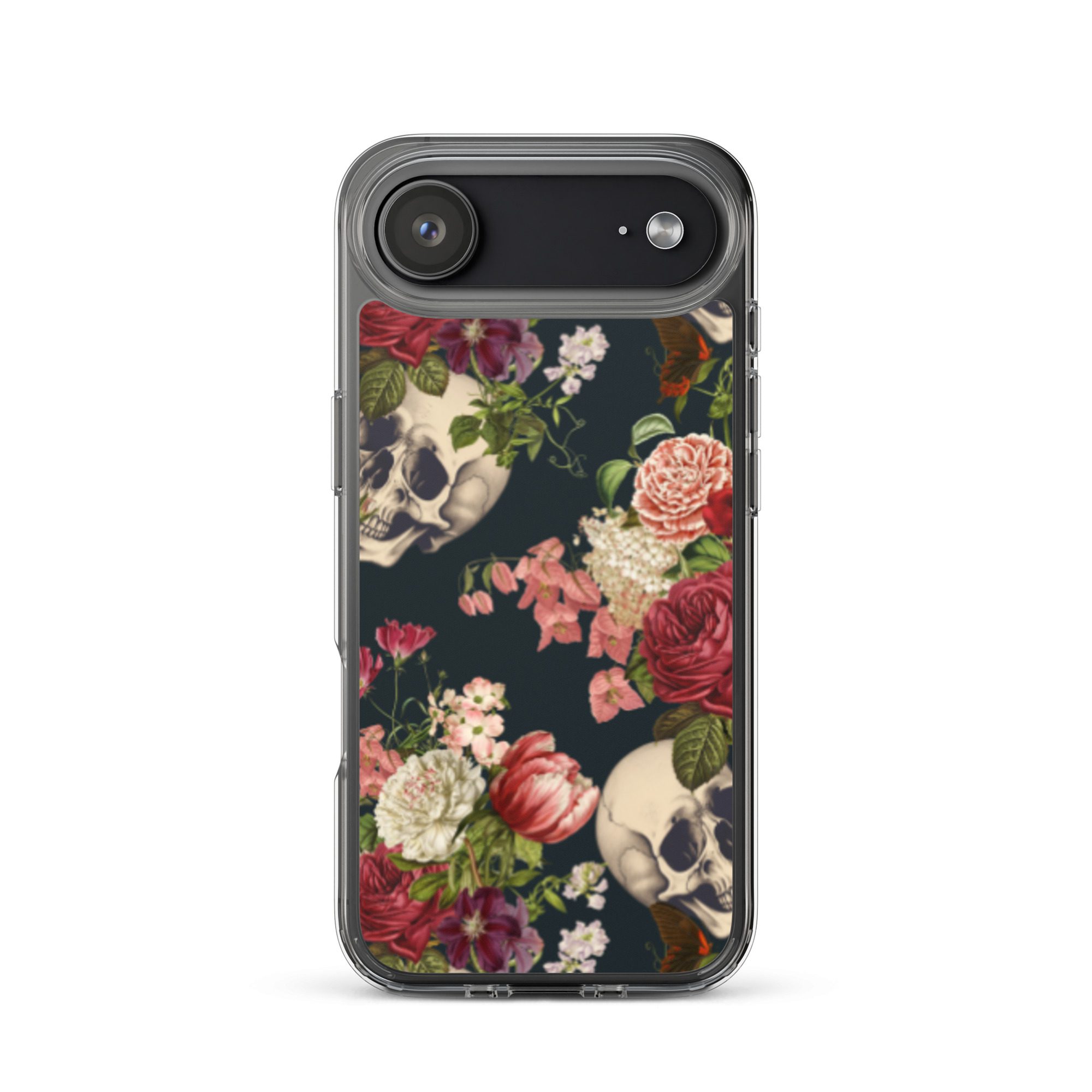 Floral Skulls Clear Case for iPhone® - Image 48