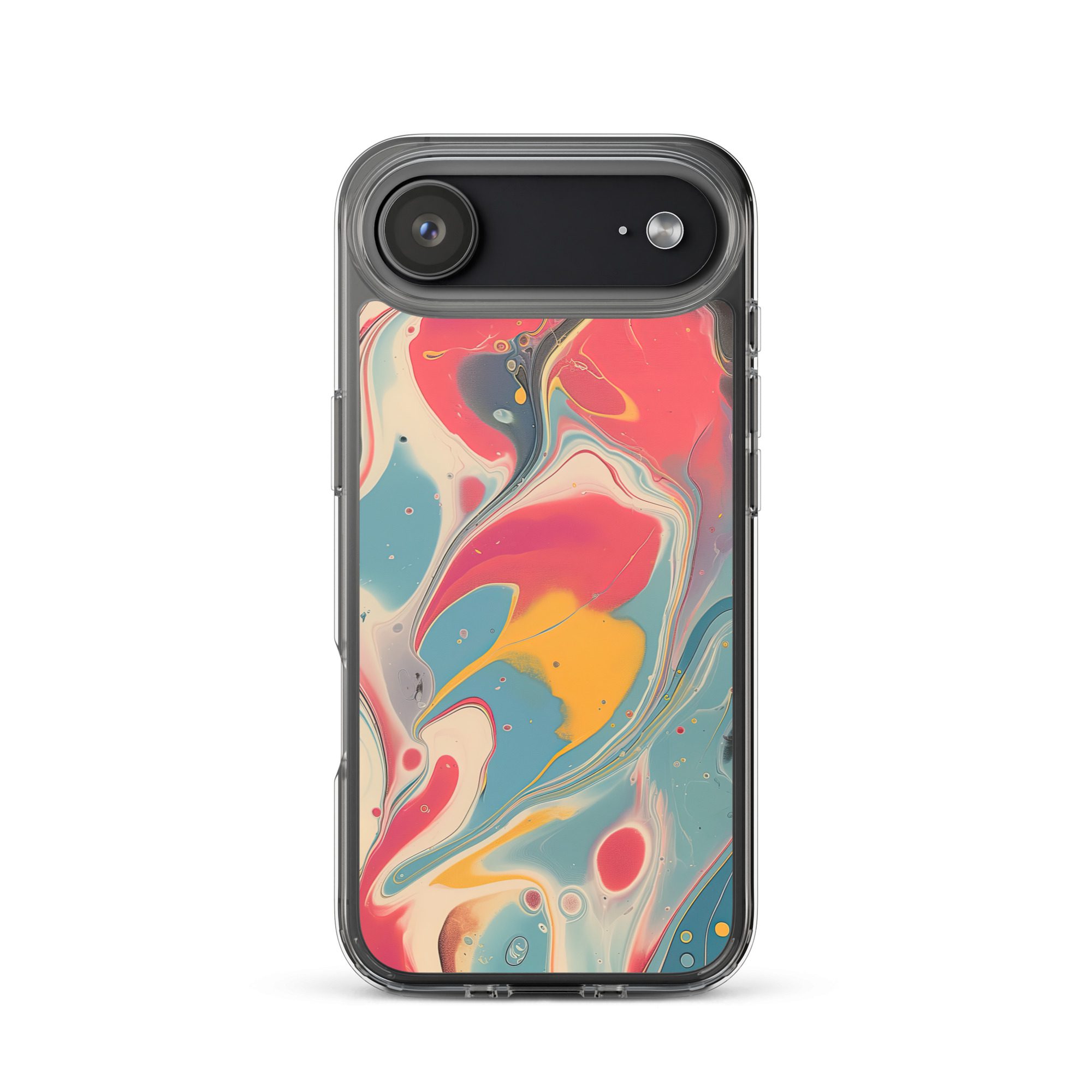 Red Marble Clear Case for iPhone® - Image 48