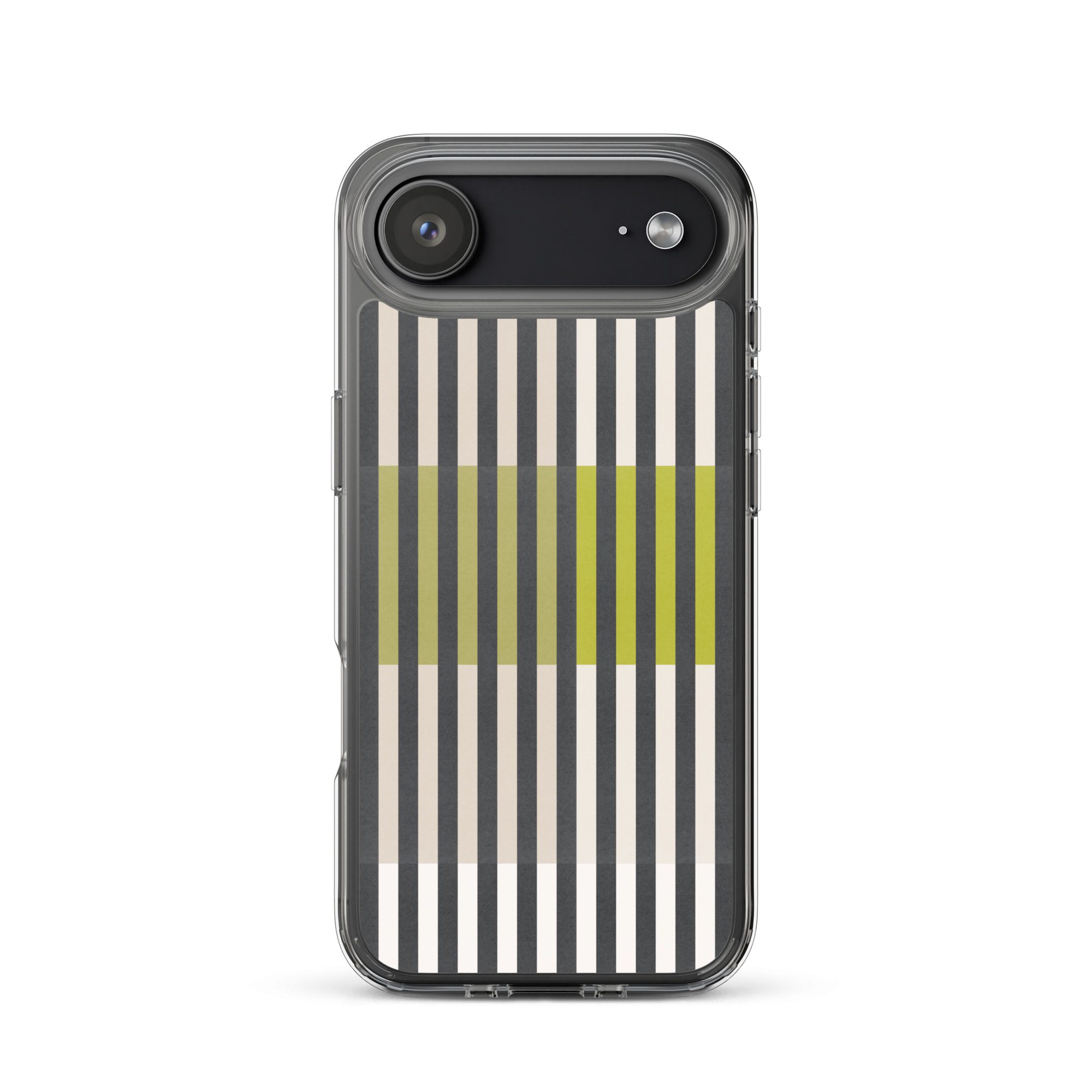 Green Geo lines Clear Case for iPhone® - Image 48