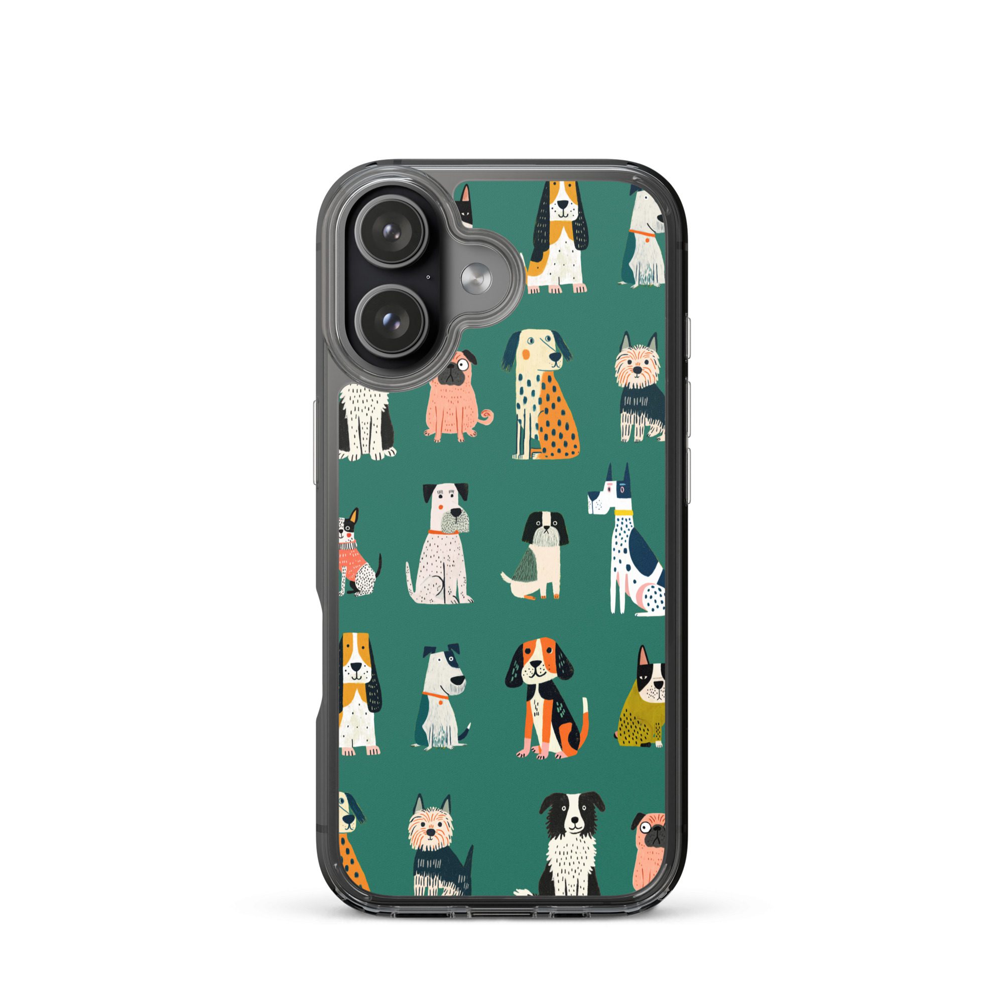 Cute Dogs Pattern Clear Case for iPhone® - Image 51