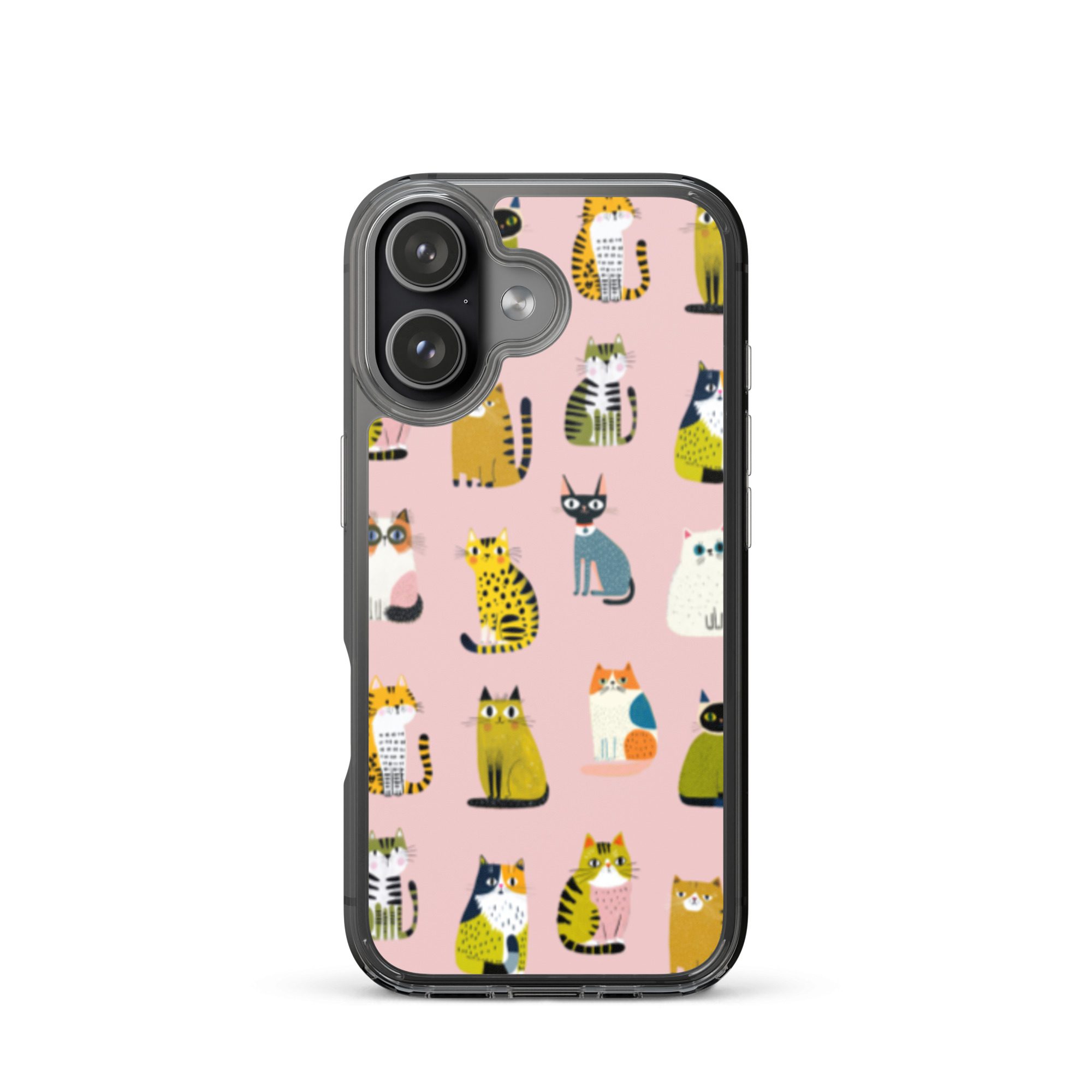 Cute Cats Pattern Clear Case for iPhone® - Image 51