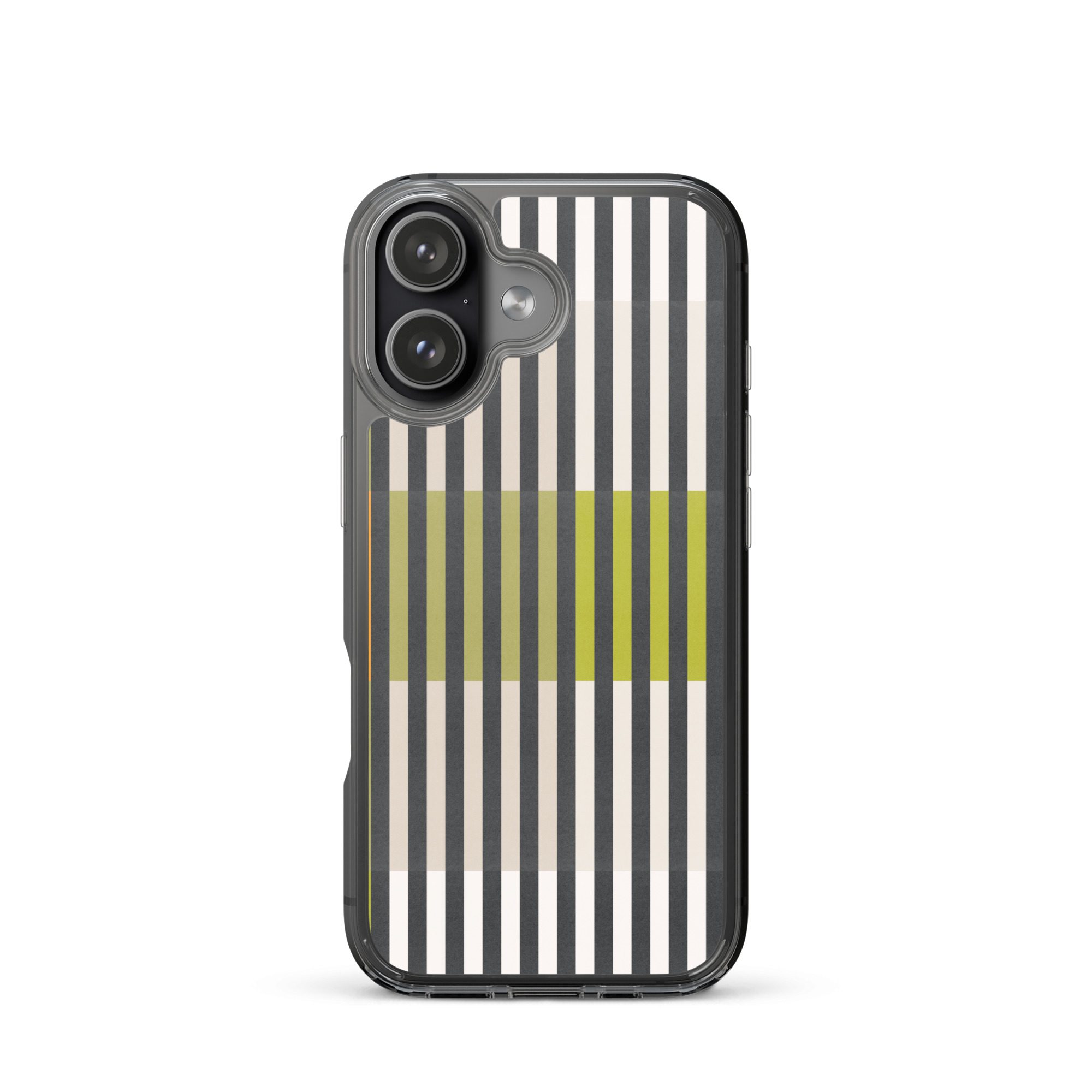 Green Geo lines Clear Case for iPhone® - Image 51