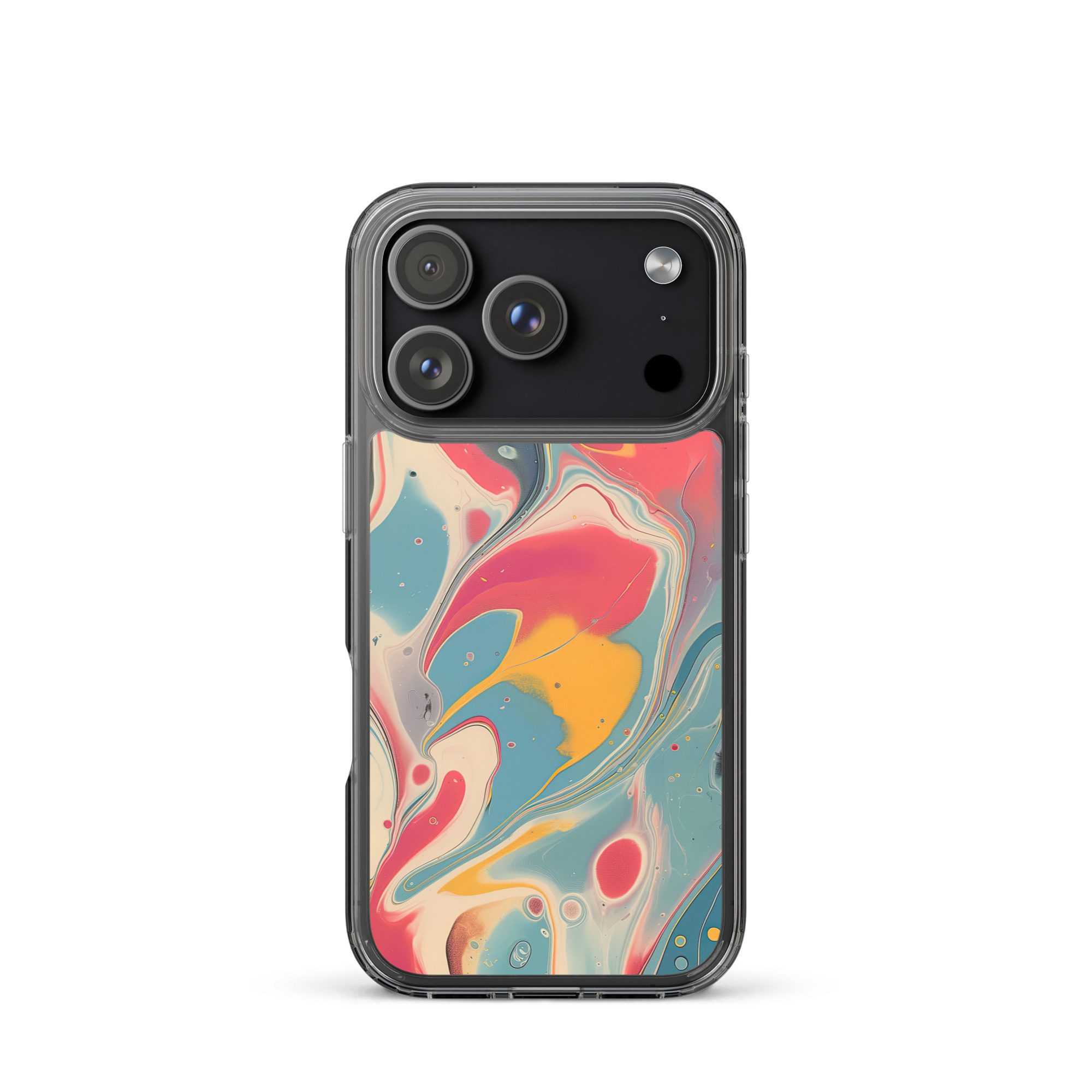 Red Marble Clear Case for iPhone® - Image 50