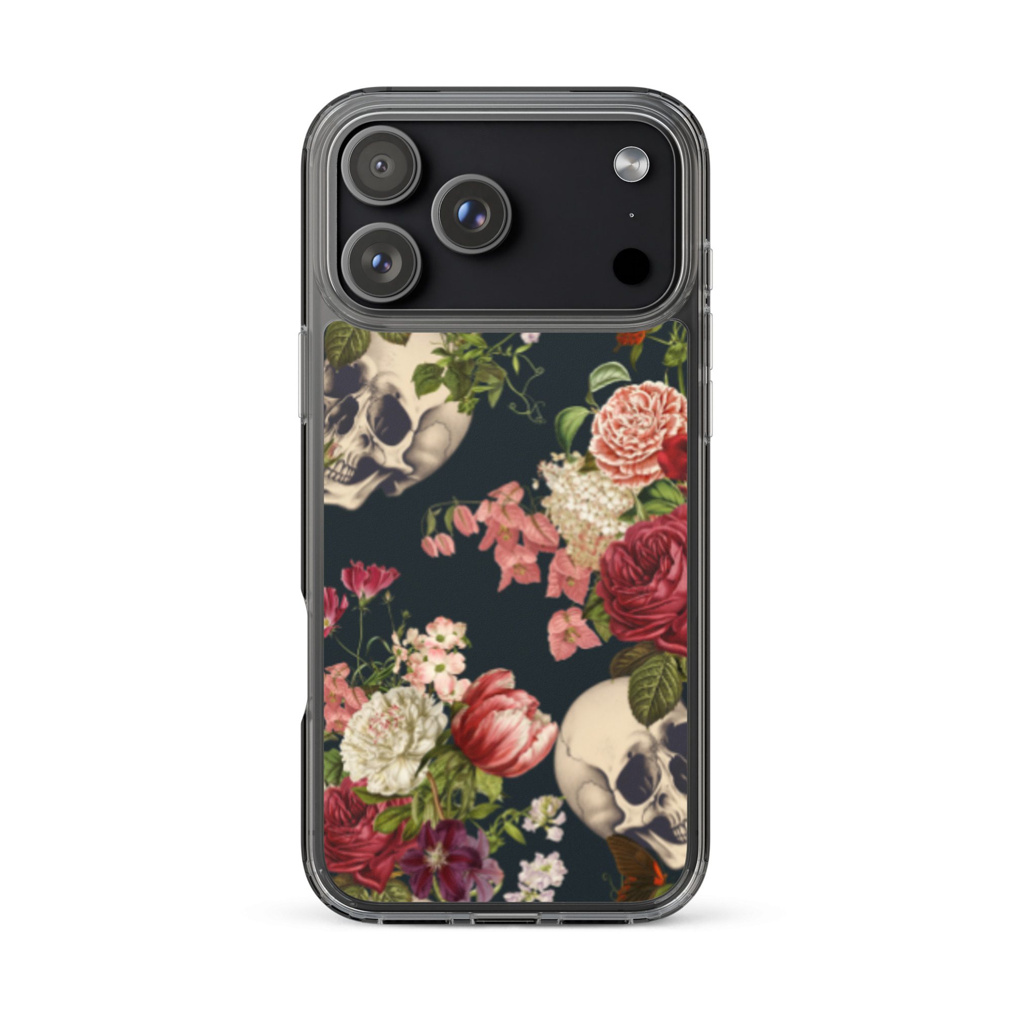 Floral Skulls Clear Case for iPhone® - Image 49