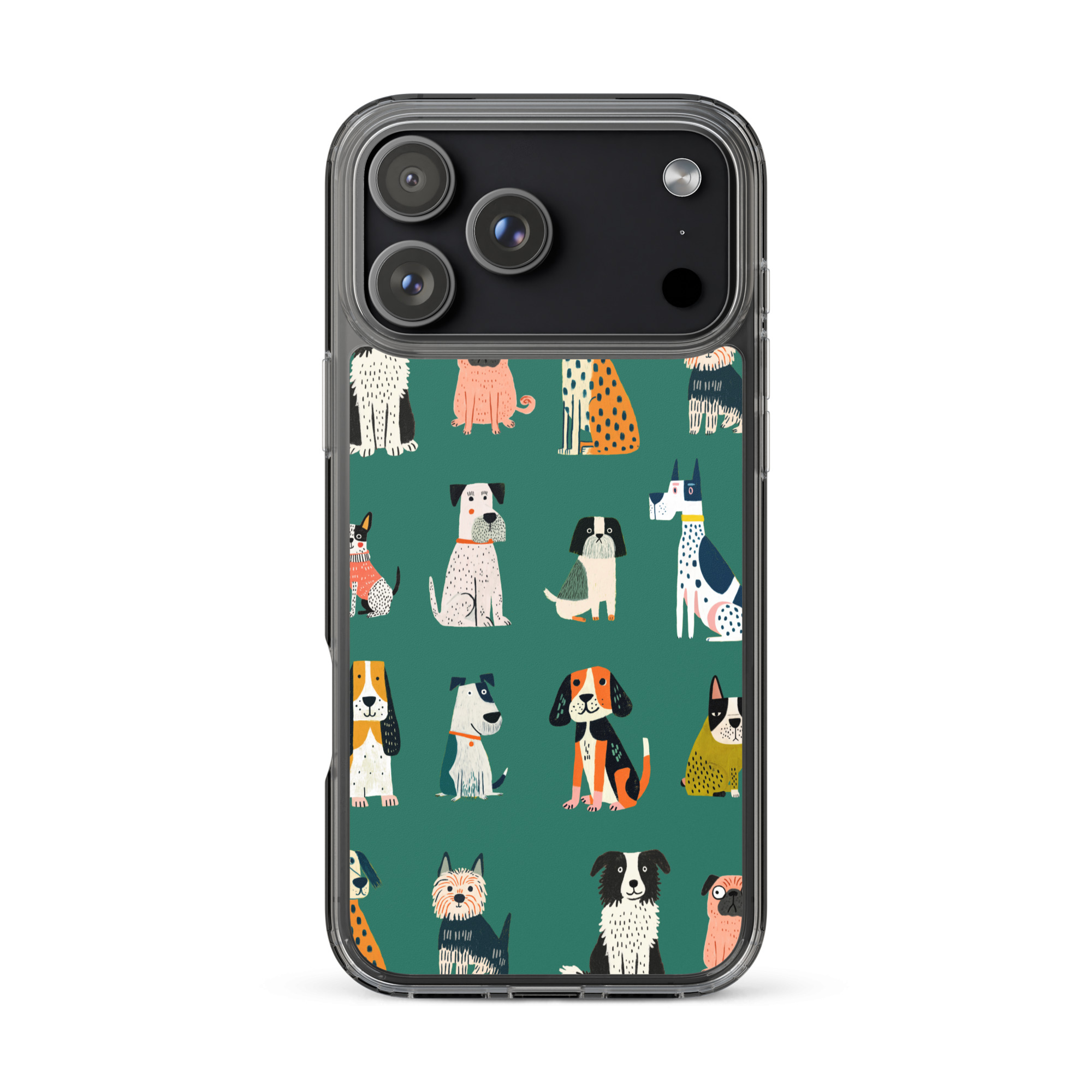 Cute Dogs Pattern Clear Case for iPhone® - Image 49