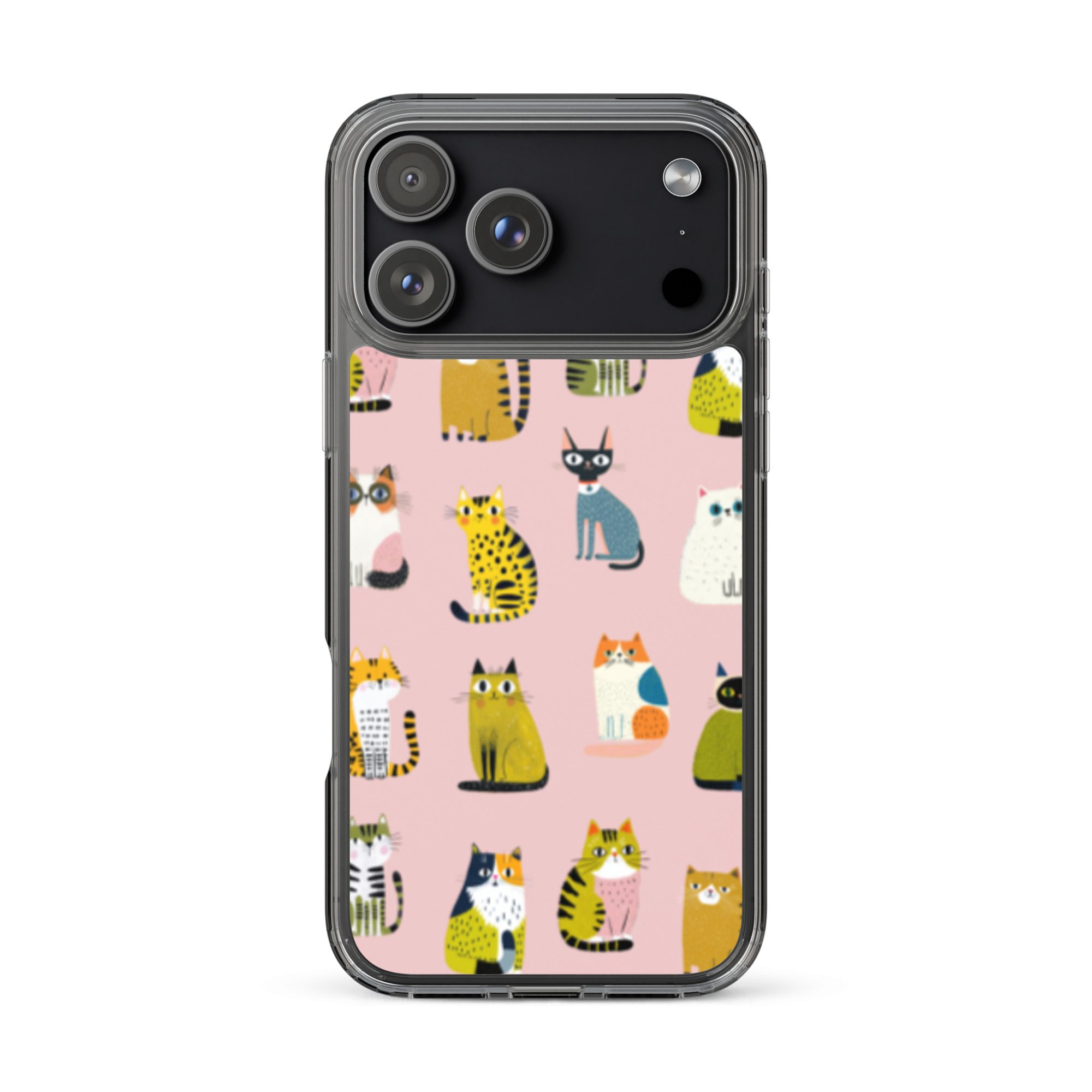 Cute Cats Pattern Clear Case for iPhone® - Image 49